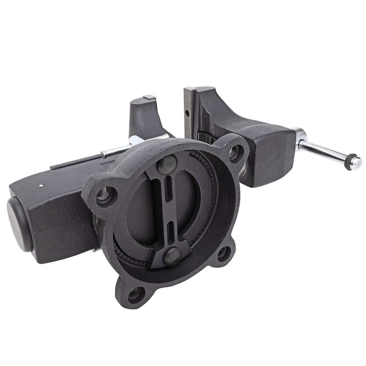 Yost HD550-C Heavy Duty 5-1/2 Inch Mechanics Work Bench Vise | Heavy Duty Woodworking & Metal Work Table with Secure Grip Swivel Base | 60,000 PSI Casting Iron Material with Extra-large Anvil Surface