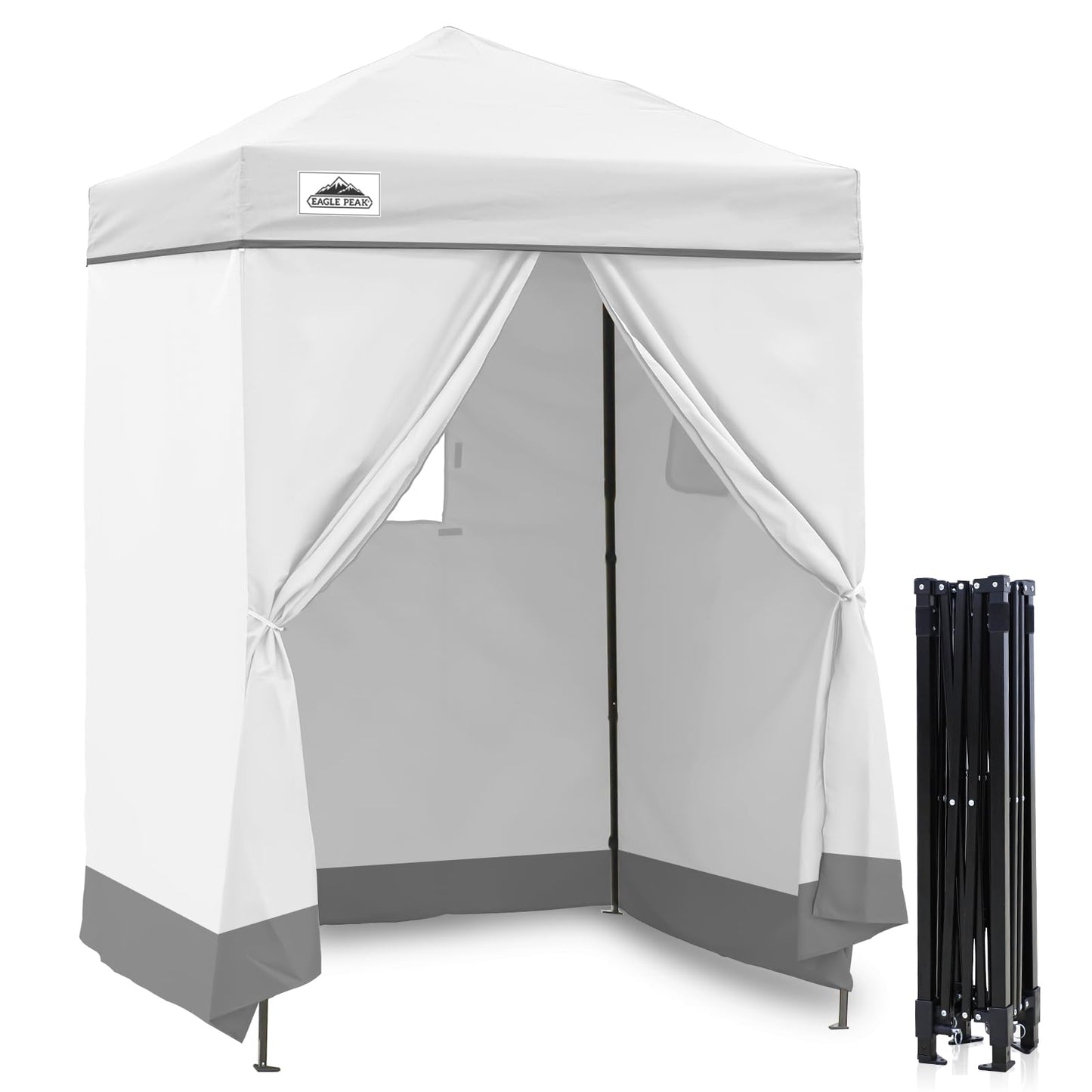 EAGLE PEAK Flex Compact 4x4 Pop-up Canopy Changing Room, Portable Dressing Room, Privacy Changing Tent for Indoor Fashion Photoshoots, Camping, or Pool, Purple