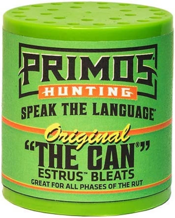 Primos Hunting unisex adult The Original CAN Deer Estrus Bleat Call from Primos, Green, One Size US