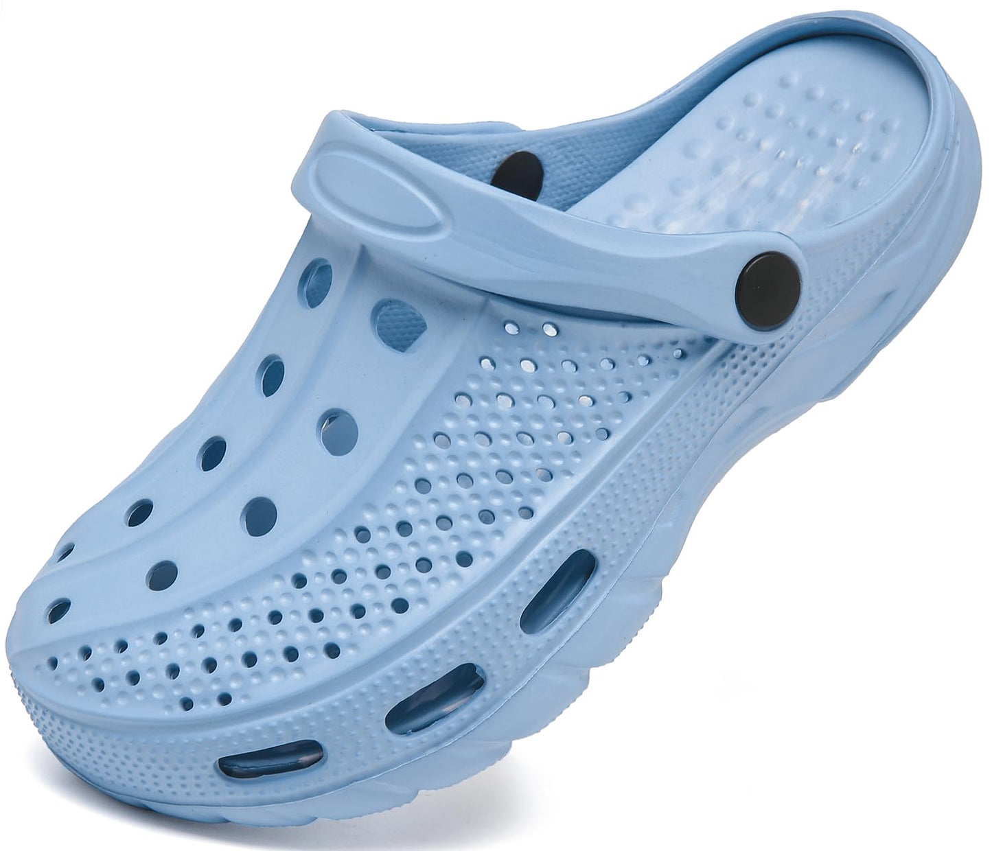 ChayChax Men's and Women's Arch Support Clogs Garden Shoes Slip-on Outdoor Beach Slippers with Removable Cushion Footbed