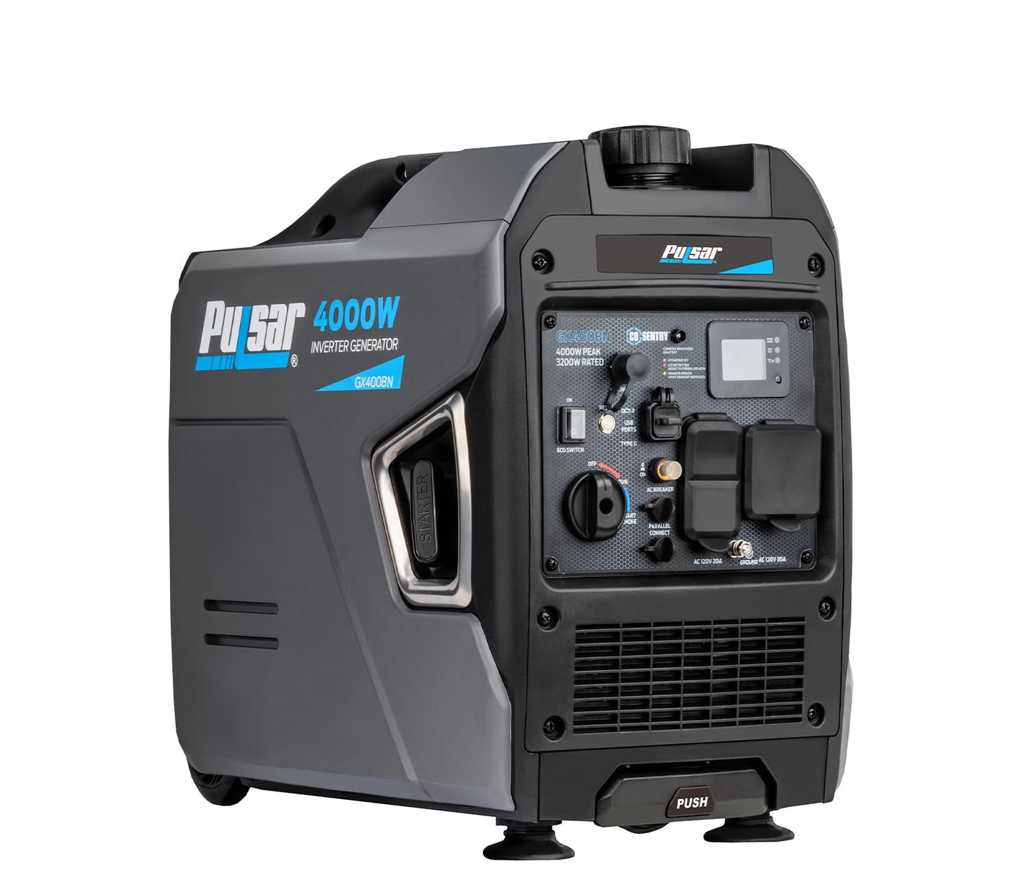 Pulsar Products GD400BN, 4000W Portable super-quiet Dual Fuel & Parallel Capability, RV-Ready, CARB Compliant