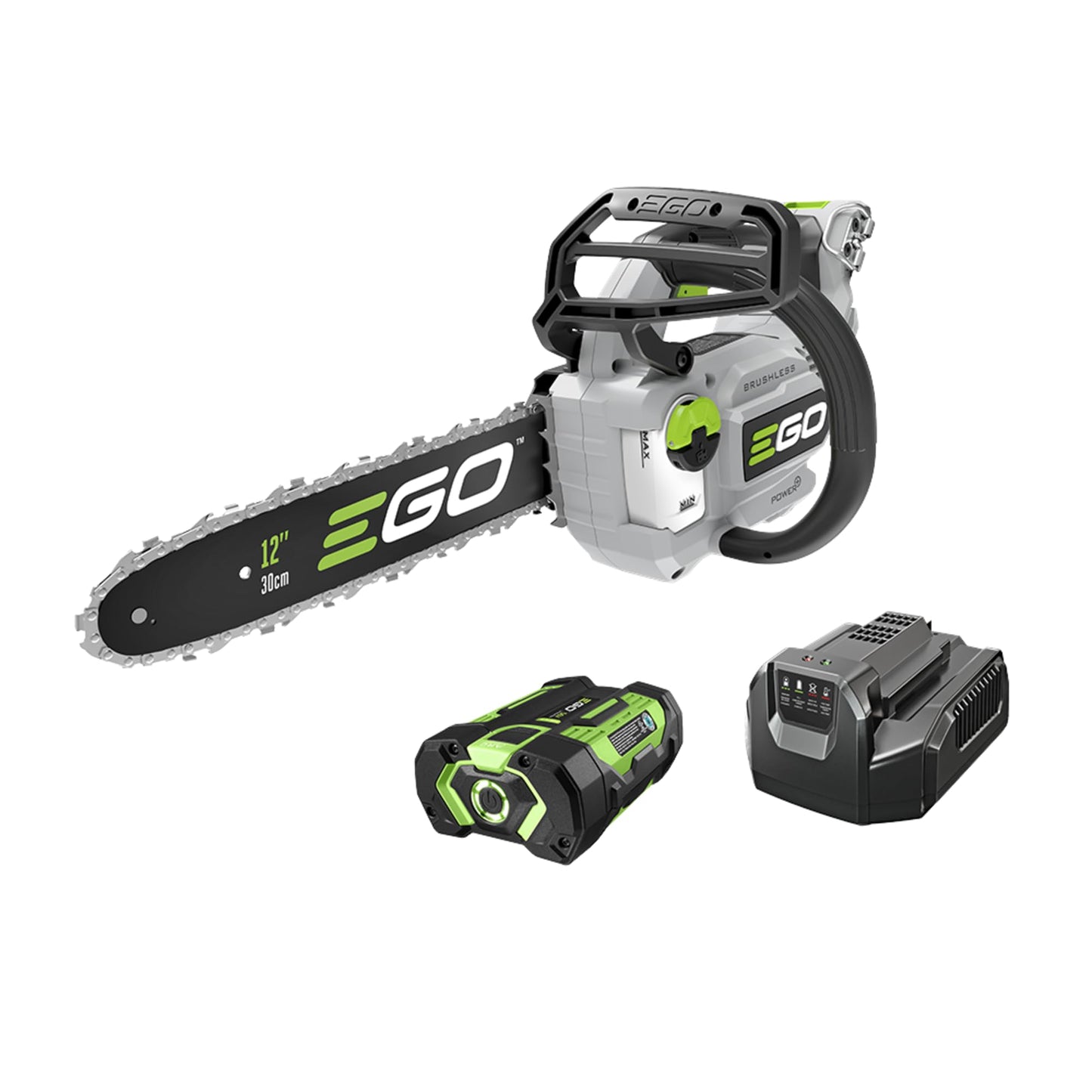 EGO POWER+ Chain Saw, 16” Battery Powered Chainsaw, Electric Cordless, Includes 56V 2.5Ah Battery and Charger – CS1611