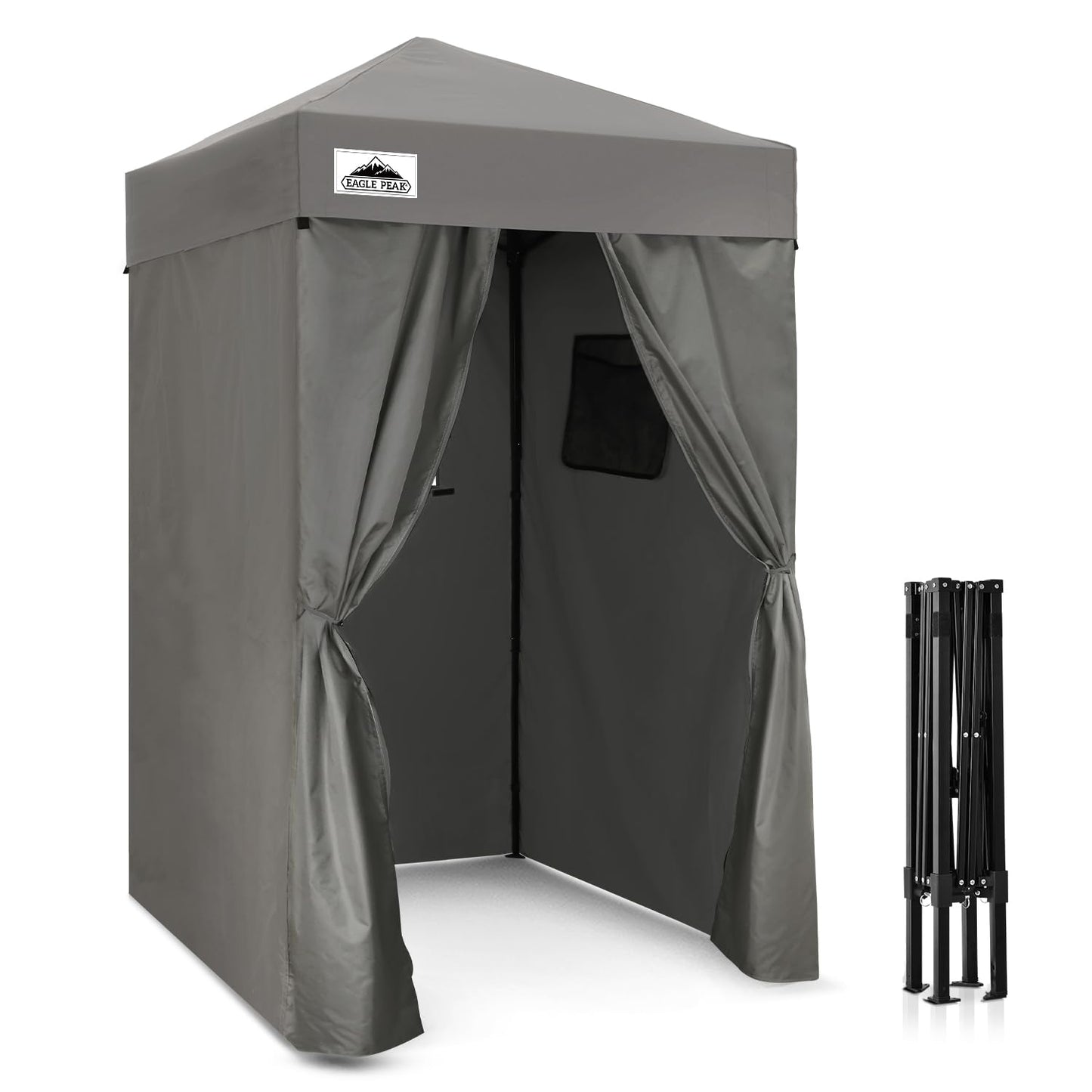 EAGLE PEAK Flex Compact 4x4 Pop-up Canopy Changing Room, Portable Dressing Room, Privacy Changing Tent for Indoor Fashion Photoshoots, Camping, or Pool, Purple