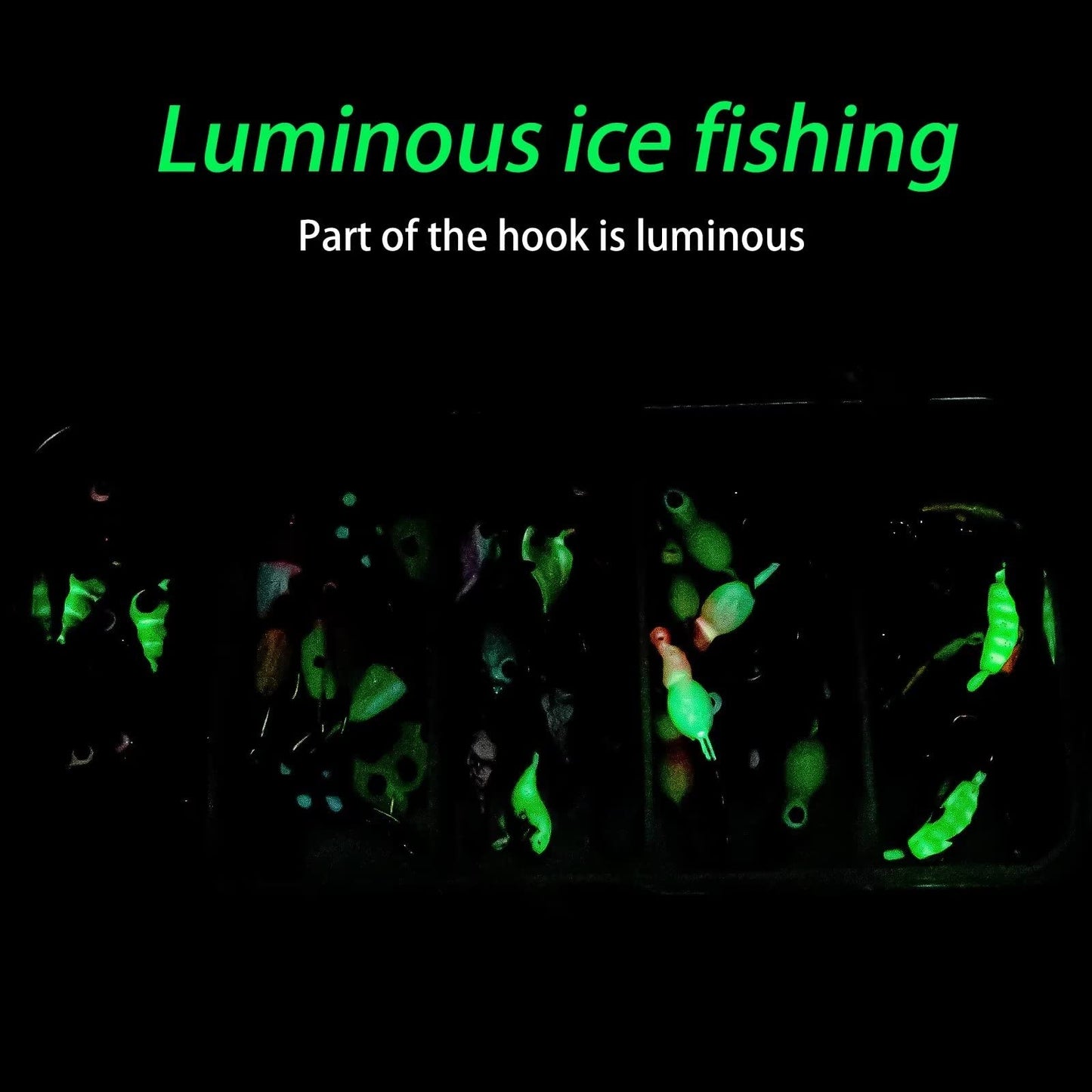 THKFISH Ice Fishing Jigs Kit Ice Fishing Lures for Walleye Perch Jigs Heads for Ice Fishing Tackle Panfish Crappie Jigs 50PCS/31PCS