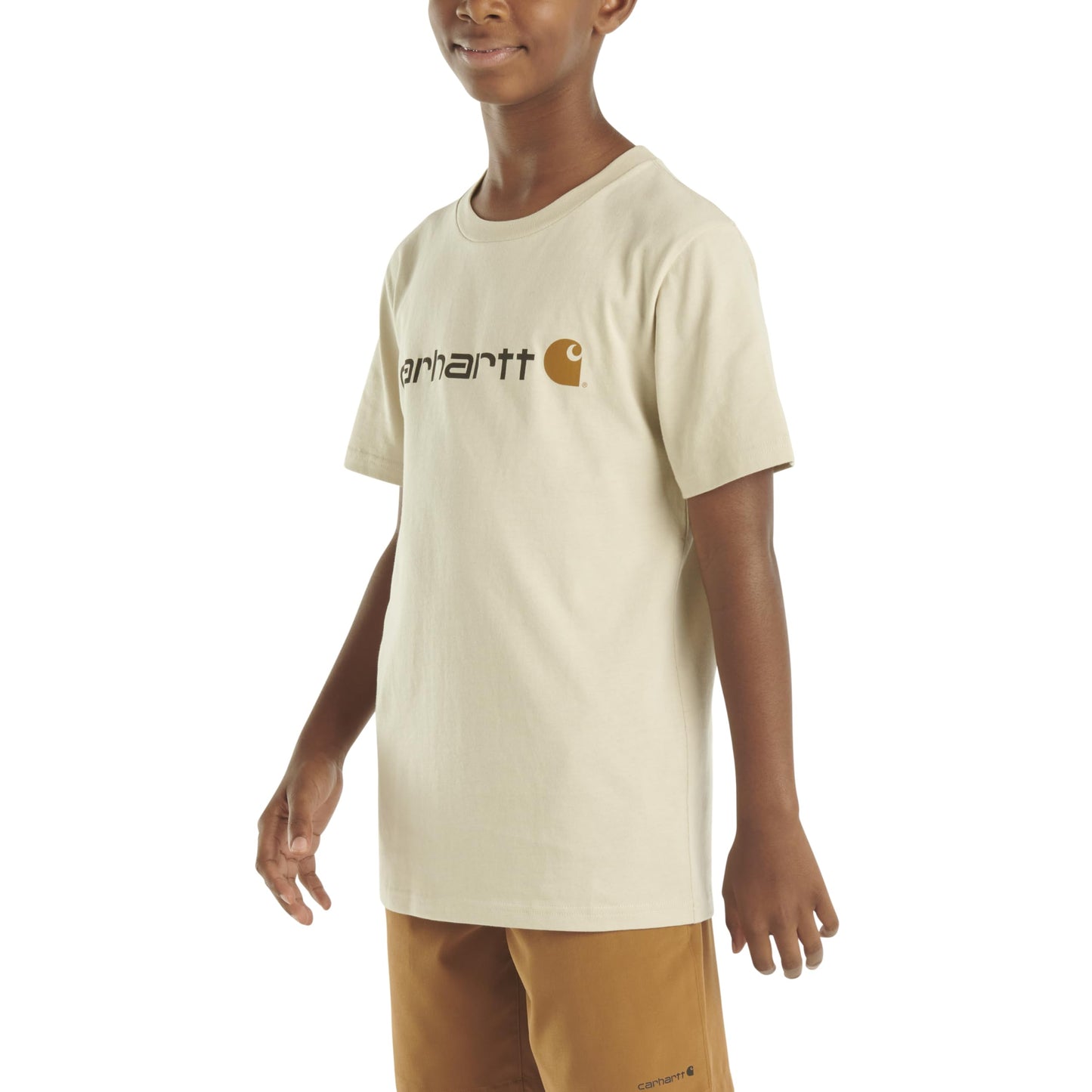 Carhartt Boys' Knit Short Sleeve Crewneck Logo T-Shirt