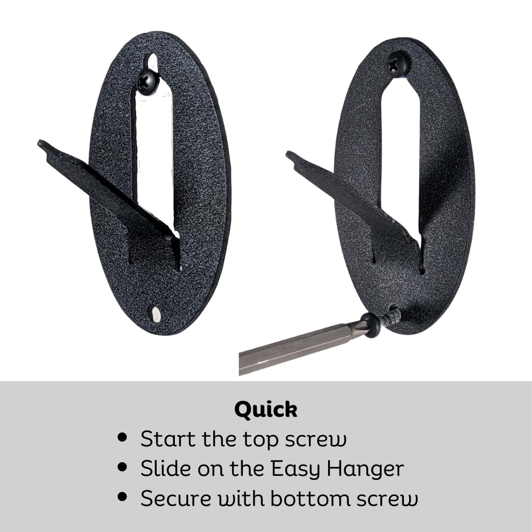Easy European Mount Skull Hanger - Made in The USA with American Steel - Whitetail Deer Skull Hook mounting System - Euro Mount kit - Quick Install - Hog Bear Antelope Coyote