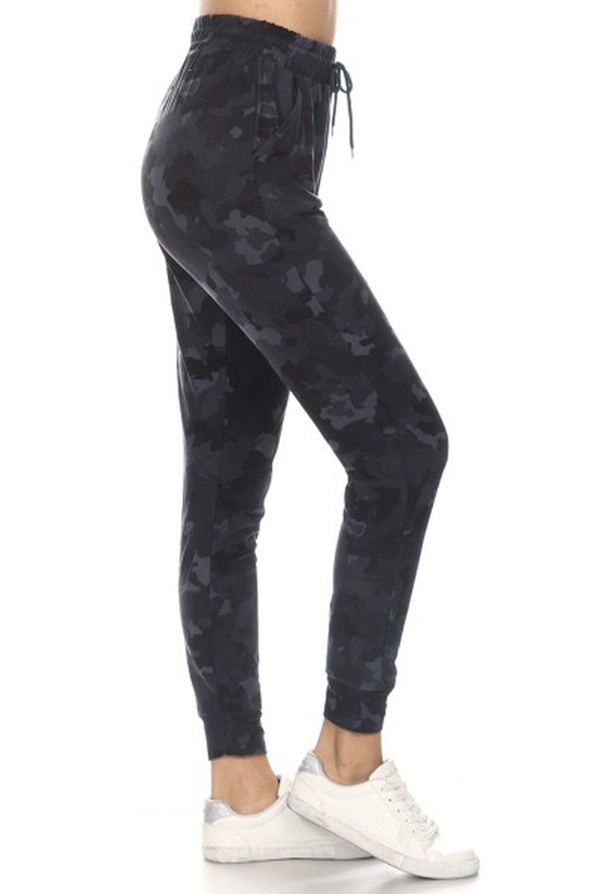 Leggings Depot Women's Relaxed-fit Jogger Track Cuff Sweatpants with Pockets for Yoga, Workout