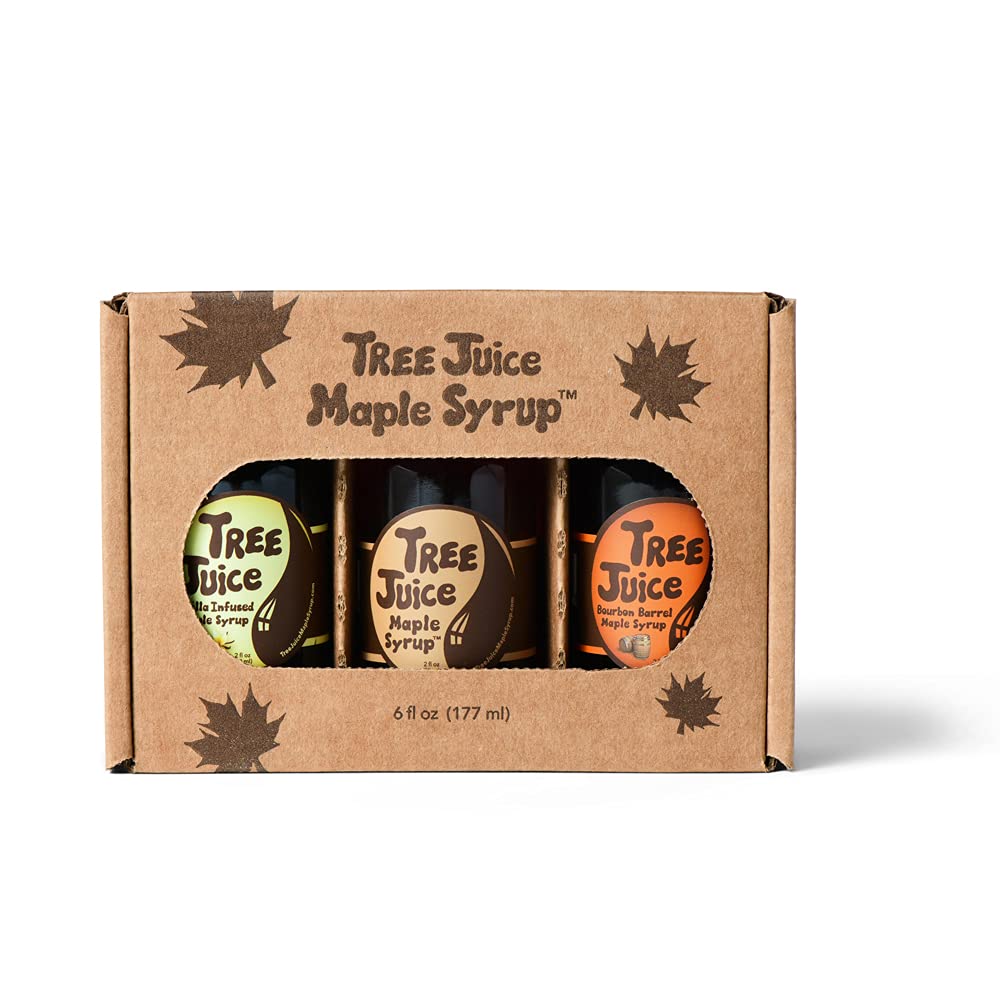 Tree Juice Maple Syrup Gift Box | Gift for Birthdays, Corporate, Holidays, and more | 6-2 ounce bottles…