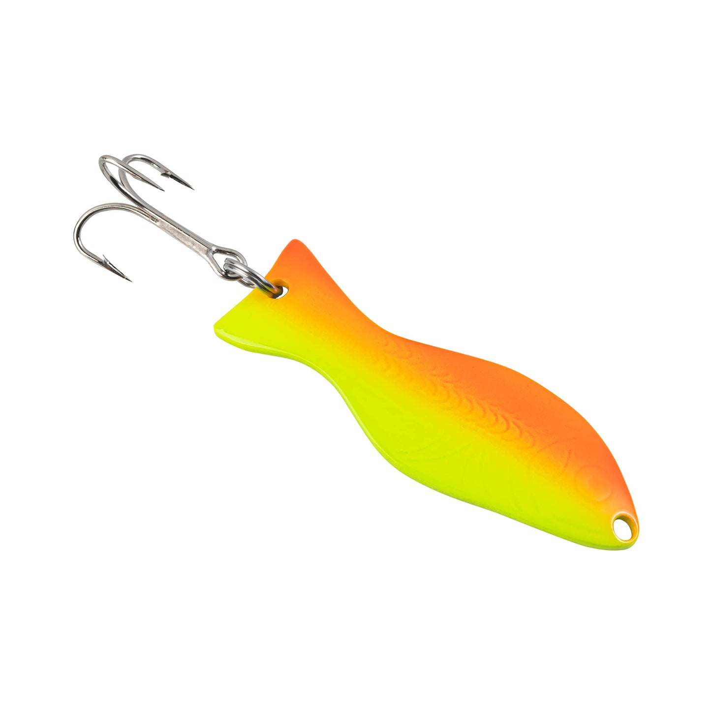 AL's Goldfish Lure Company, Rust Free Goldfish Freshwater Fishing Spoon, Treble Hook, Trout, Salmon, Bass, Walleye, Crappie, Panfish, and Pike. Sizes 3/16 oz., 1/4 oz. or 1/2 oz
