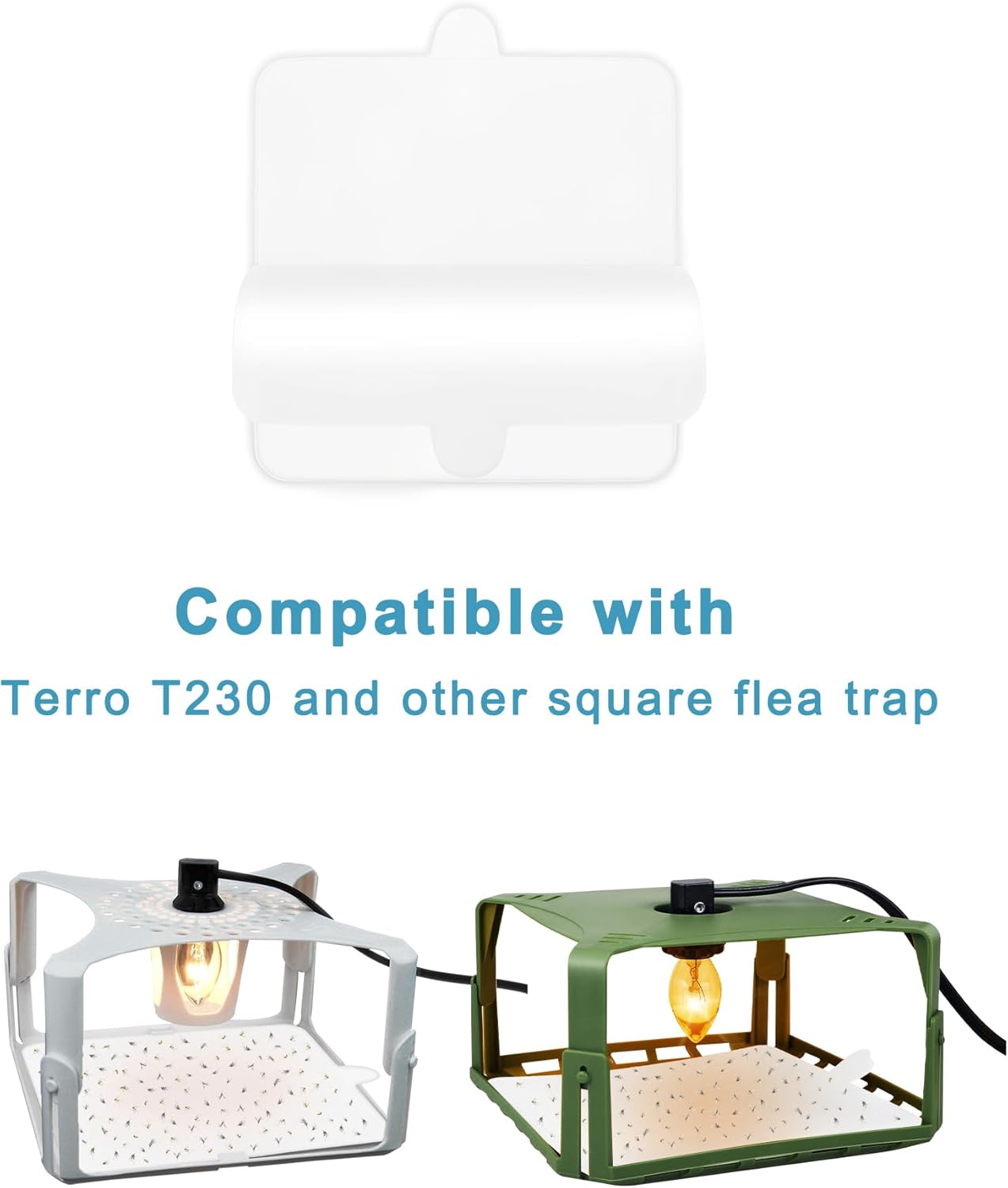 30 Pcs Flea Trap Refill Glue Boards for Terro T230 T231 Indoor Flea Light Traps, 6" Replacement Sticky Pads Fits Square Flea Bed Bug Traps for Inside Your Home