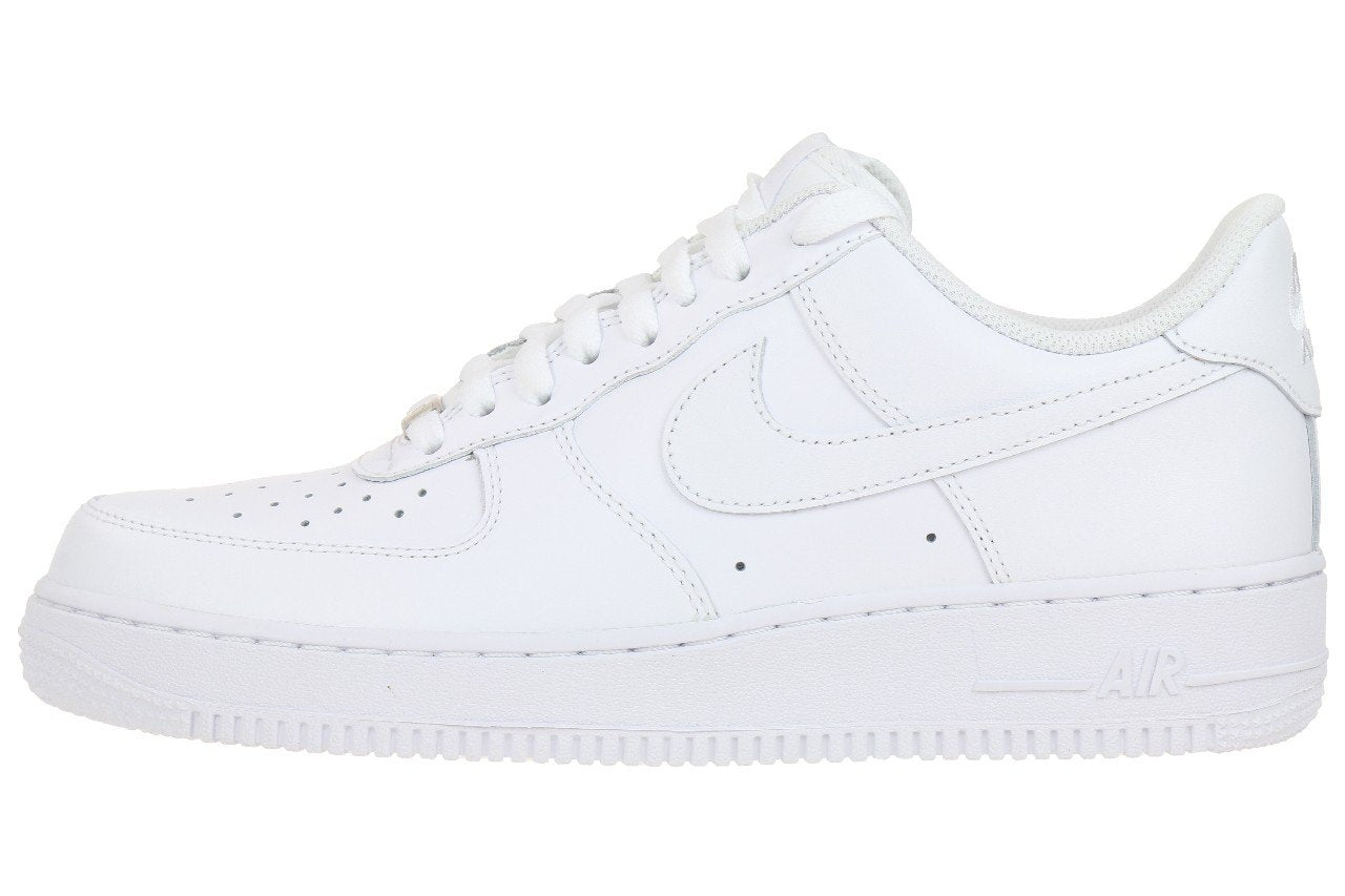 Nike Men's AIR Force 1 '07 Basketball Shoes (12, White_White)