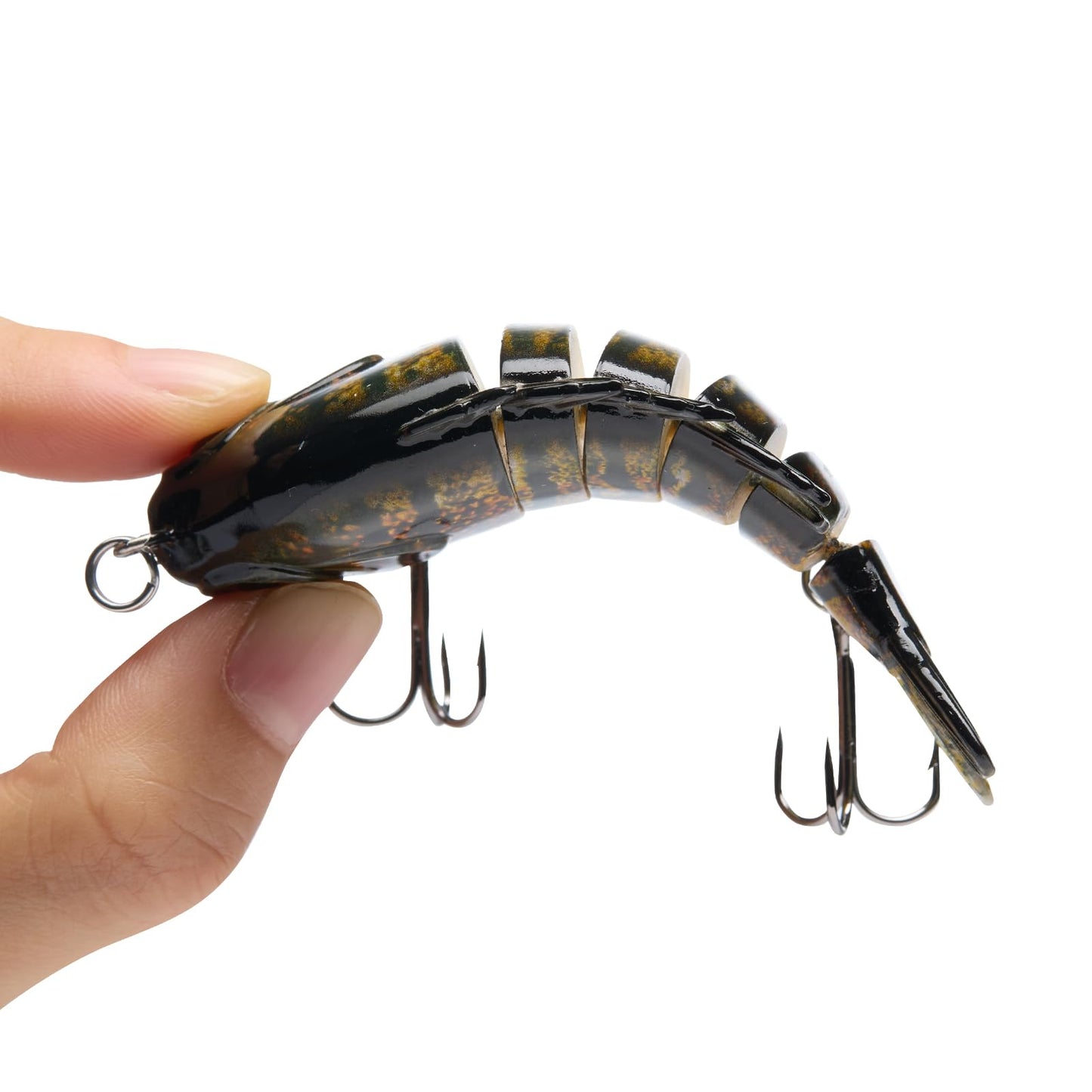 BASSDASH SwimPanfish Multi Jointed Panfish Bluegill Swimbaits Hard Topwater Bass Lures Fishing Lure Crank Saltwater 3.5in/0.85oz