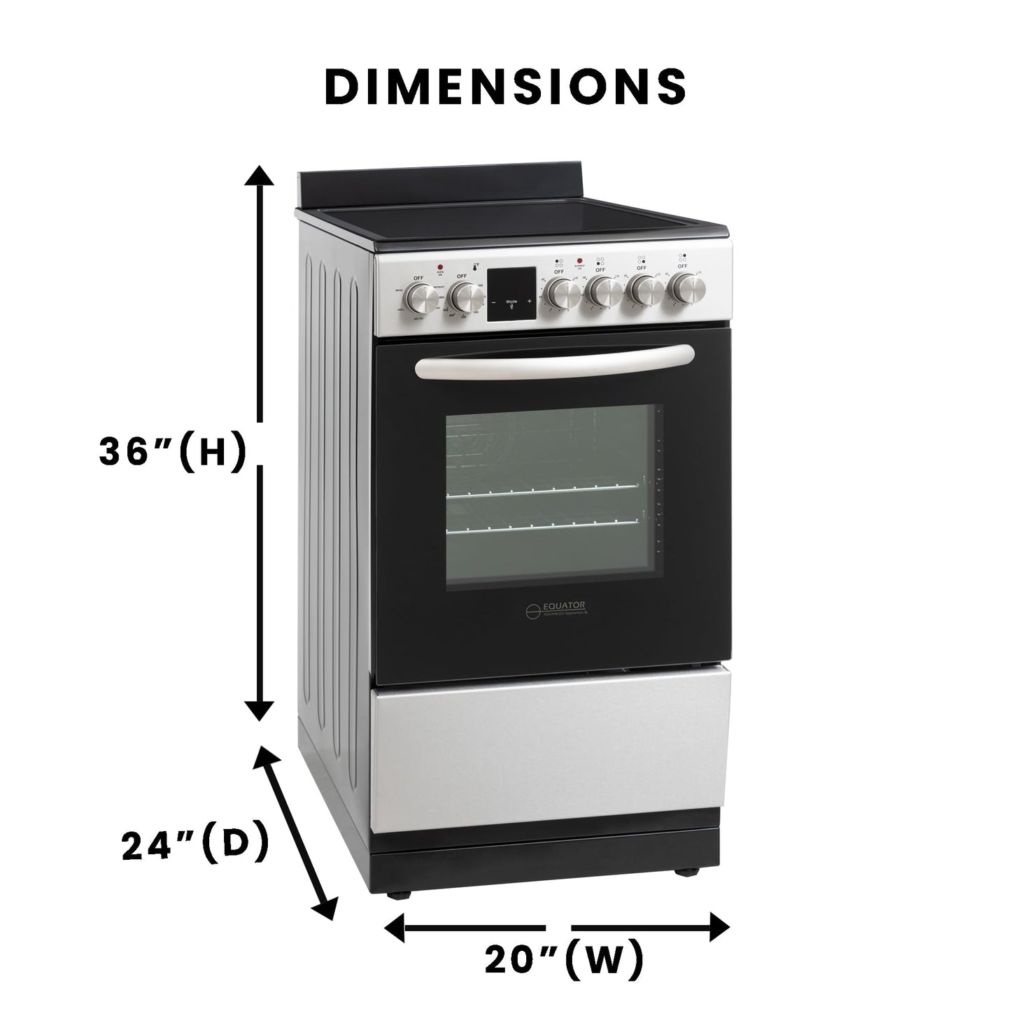 Equator TINY HOME ULTRA COMPACT APPLIANCE PACK- Combo Washer-Dryer+Dishwasher+Cooking Range+Refrigerator+Microwave