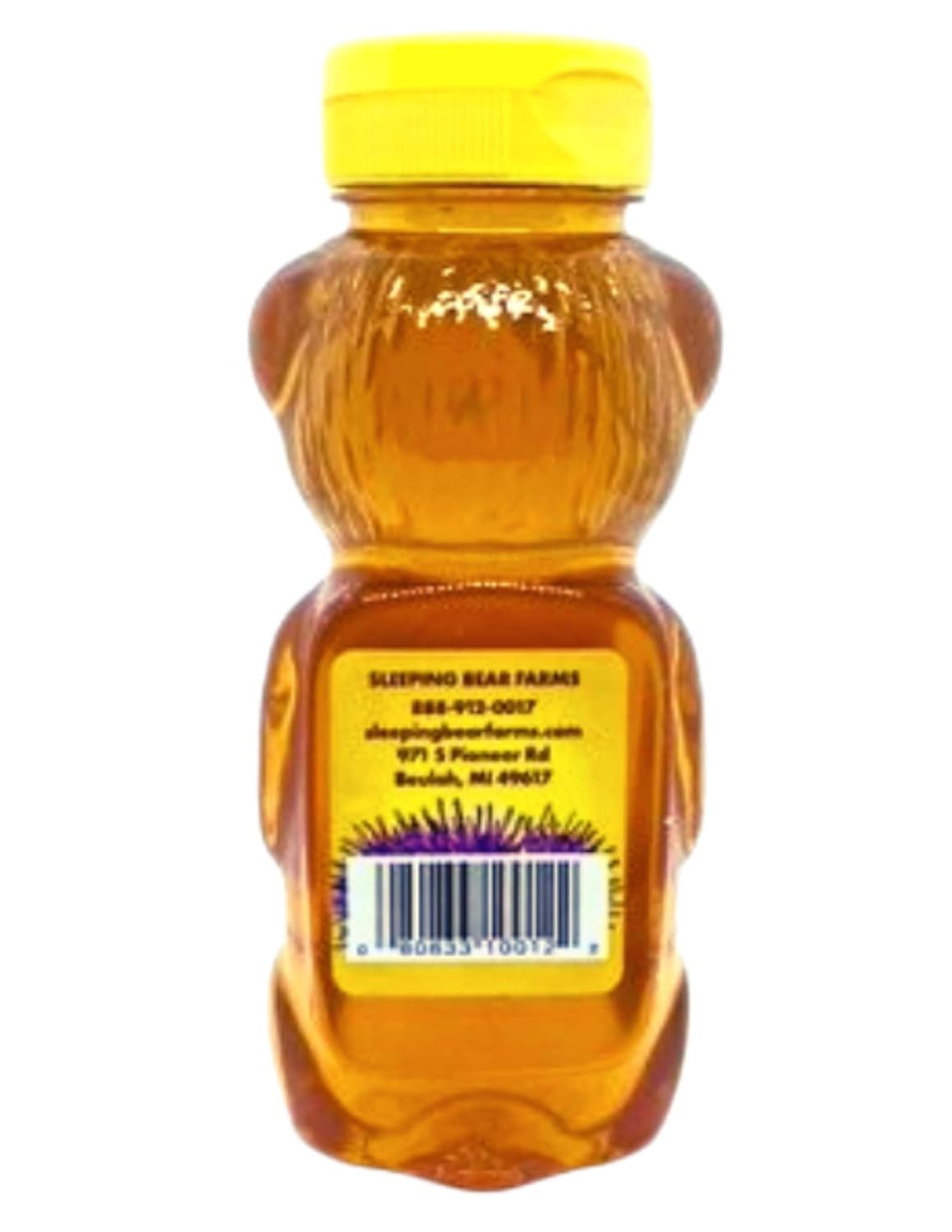Star Thistle Honey Bear - Pure Michigan Honey, Unpasteurized, Unblended, No Additives - 12oz