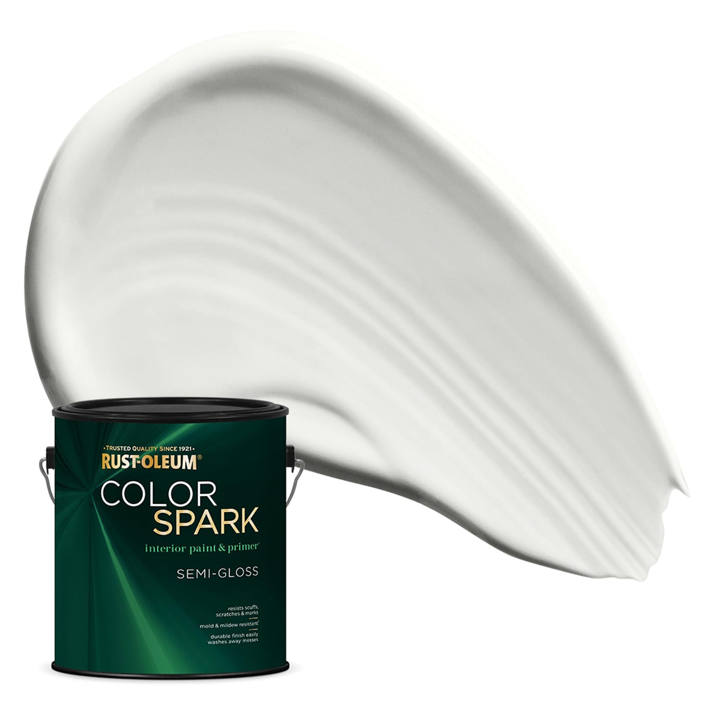 Rust-Oleum Color Spark Interior Paint and Primer in One, Eggshell, Black, 1 Gallon