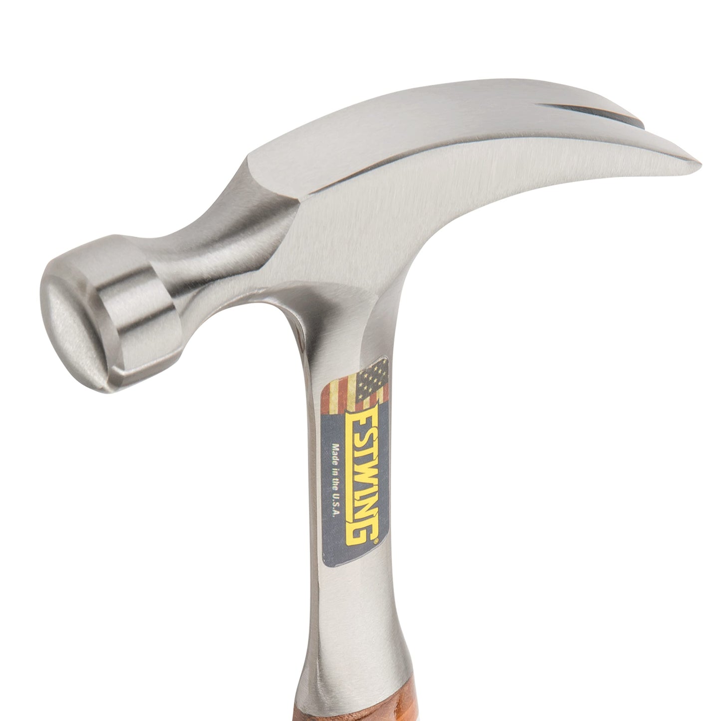Estwing Hammer - 20 oz Straight Rip Claw with Smooth Face & Genuine Leather Grip - E20S