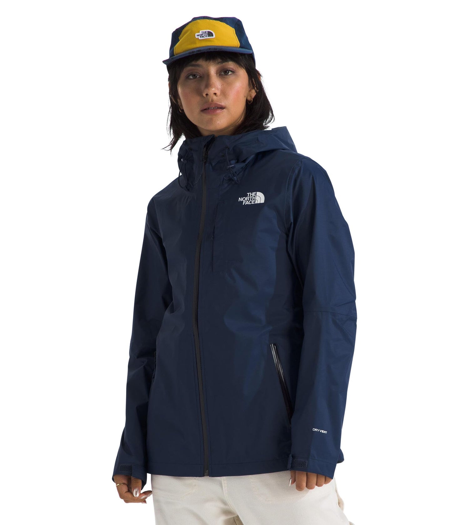 THE NORTH FACE Women's Alta Vista Rain Jacket | 3 Piece Hood With Adjustable Cinch-cord, Waterproof, Breathable