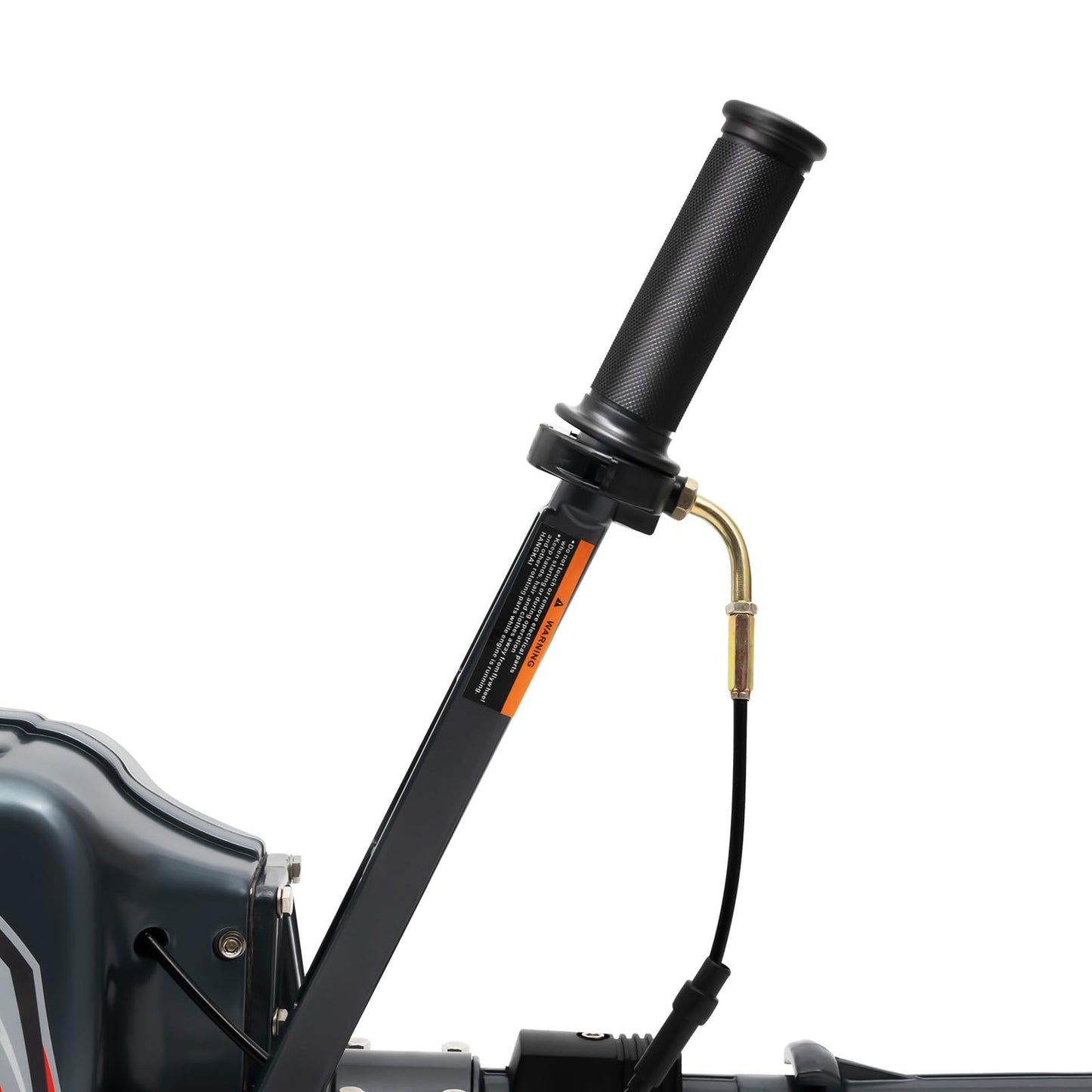 2-Stroke 3.5HP Outboard Motor, 49CC Gas Powered Fishing Marine Heavy Duty Boat Engine, Short Shaft Tiller Control Half Water-cooling Air-cooling CDI Ignition System for Inflatable Yachts Canoes Boat