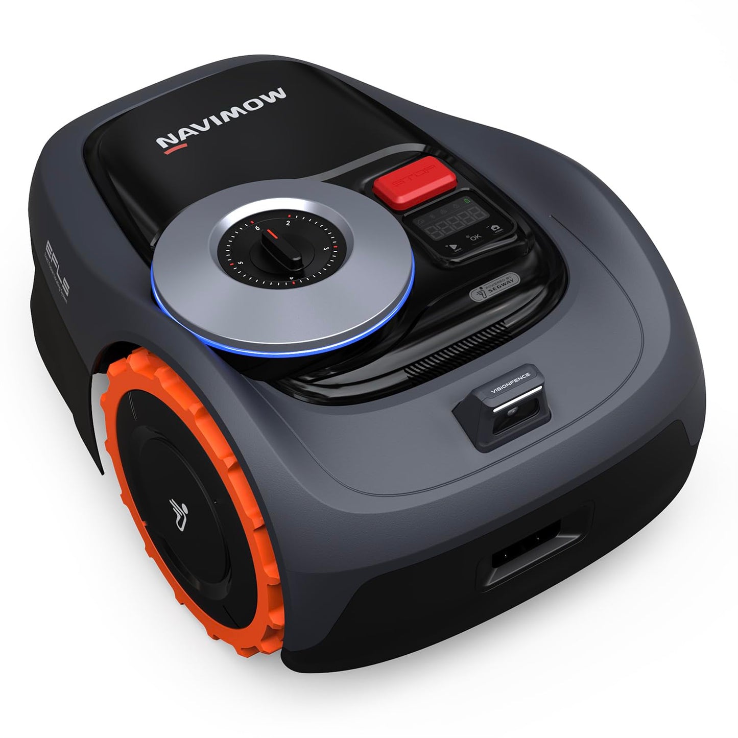 Segway Navimow i105N Robot Lawn Mower Perimeter Wire Free 1/8 Acre RTK+Vision Robotic Lawnmower, AI-Assisted Mapping, Virtual Boundary, APP Control, 58dB(A) Quiet, Multi-Zone Management