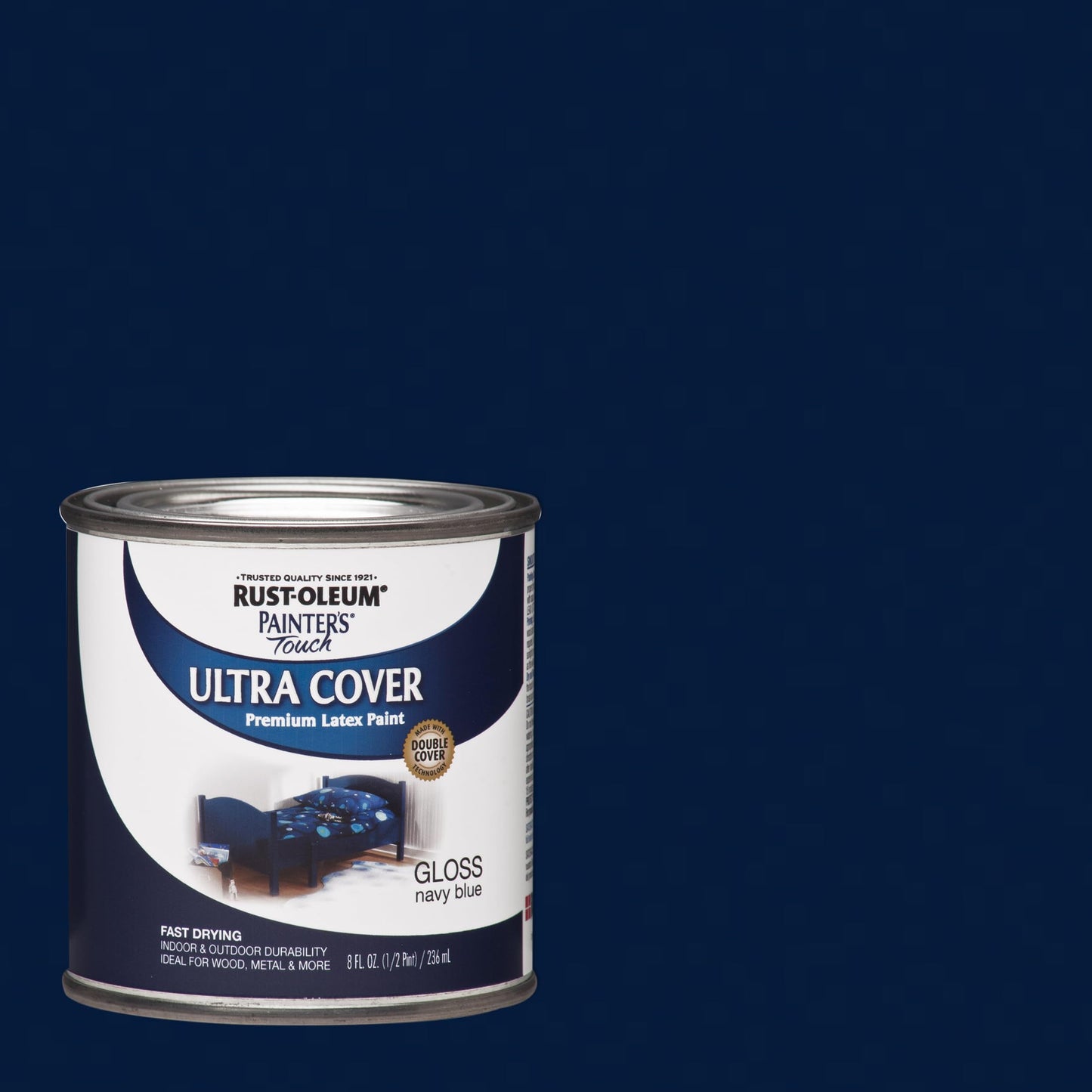 Rust-Oleum 1976502 Painter's Touch Latex Paint, Flat Black 32 Fl Oz, 1 Quarts, (Pack of 1)
