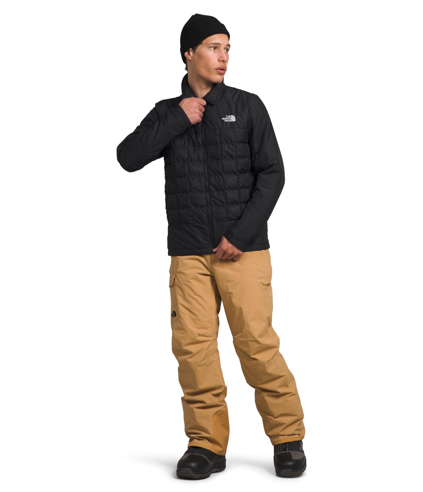 THE NORTH FACE Men’s ThermoBall Eco Snow Triclimate Waterproof Insulated Ski Jacket | Helmet & Layers Compatible, Powder Skirt, Goggle Wipe, TNF Black-NPF, XX-Large