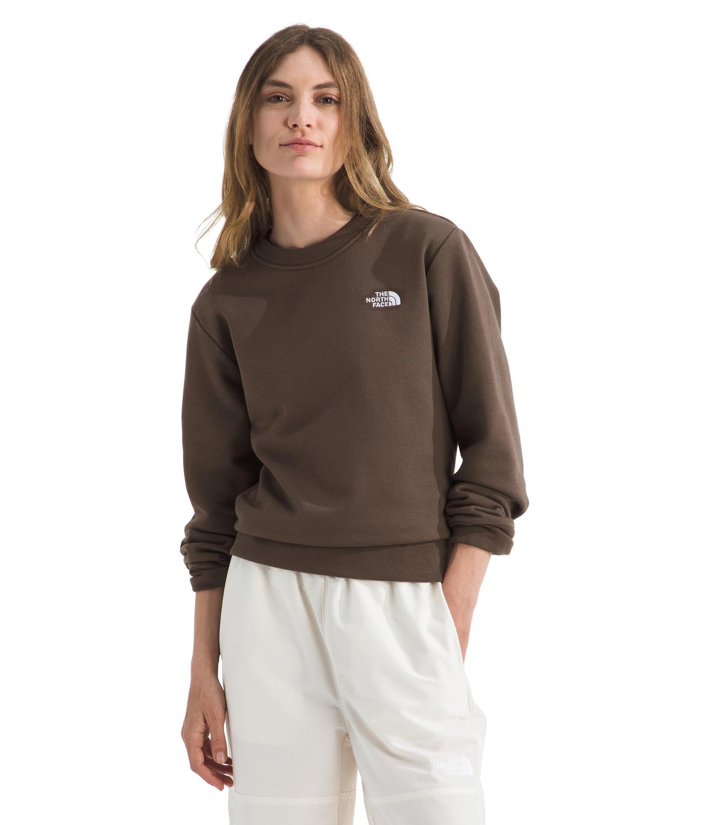 THE NORTH FACE Women's Evolution Simple Dome Crew | Ribbed Collar & Hem, Classic Logo