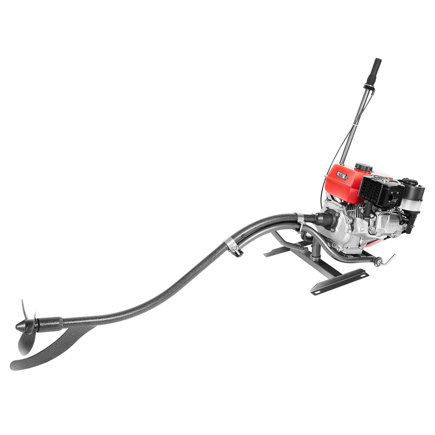 Outboard Motor, Heavy Duty Fishing Boat Engine Manual Start Kayak Motor w/Air-cooling & TCI Ignition System for yachts, kayaks, Wooden Boats, Foam Boats, Rubber Boats, etc. (196CC 7.5HP 4Stroke)