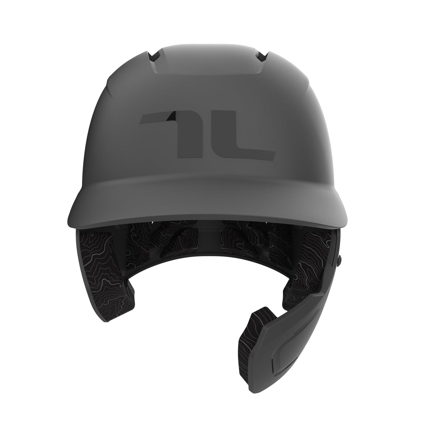 TUCCI Potenza Batting Helmet with Jaw Flap, XS/S, Matte Gray, Right-Handed Hitter