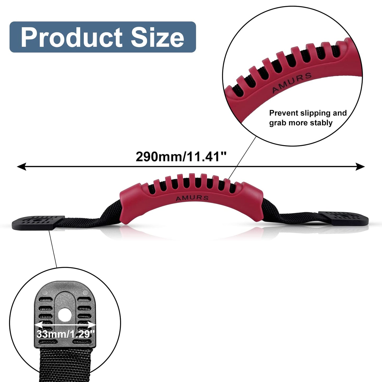 Kayak Carry Handles Kayak Accessory Kayak Scupper Plug kayak handles replacement and T-Handle with 8 Feet Bungee Cord Tri-Grip Rivet Pad Eyes Kit Kayak Parts for Lifetime,Ocean,Emotion Canoe Boat