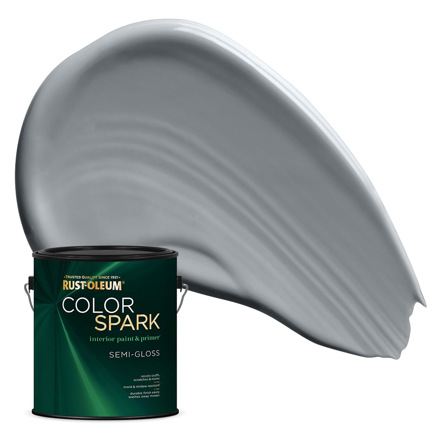 Rust-Oleum Color Spark Interior Paint and Primer in One, Eggshell, Black, 1 Gallon