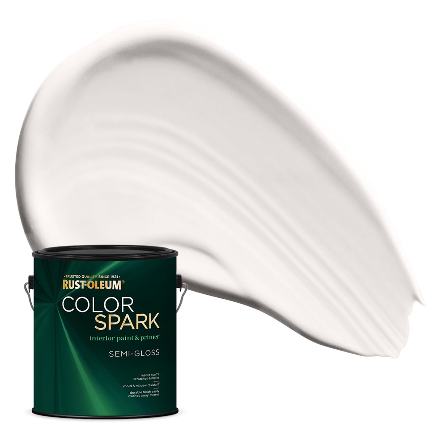 Rust-Oleum Color Spark Interior Paint and Primer in One, Eggshell, Black, 1 Gallon