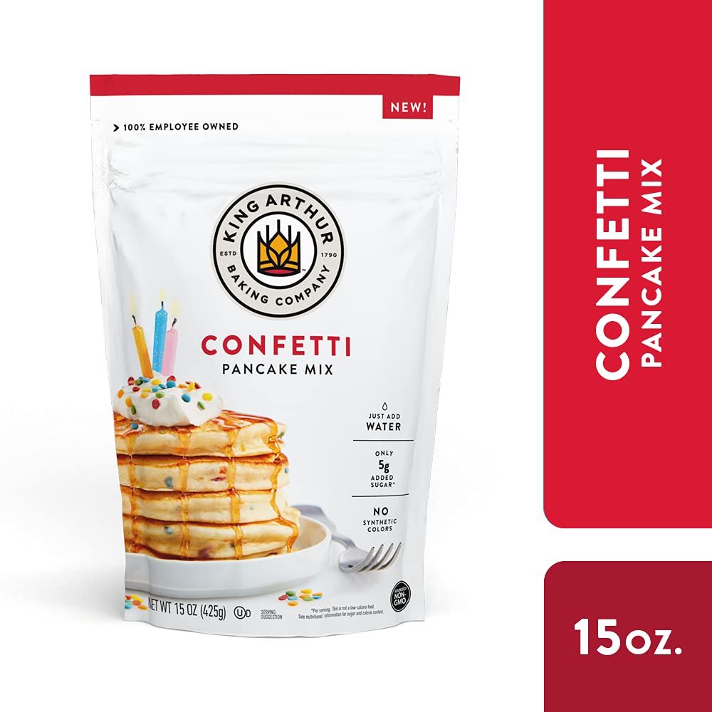 King Arthur Buttermilk Pancake Mix Just Add Water, Sourced Non-GMO, Certified Kosher, 16 Oz