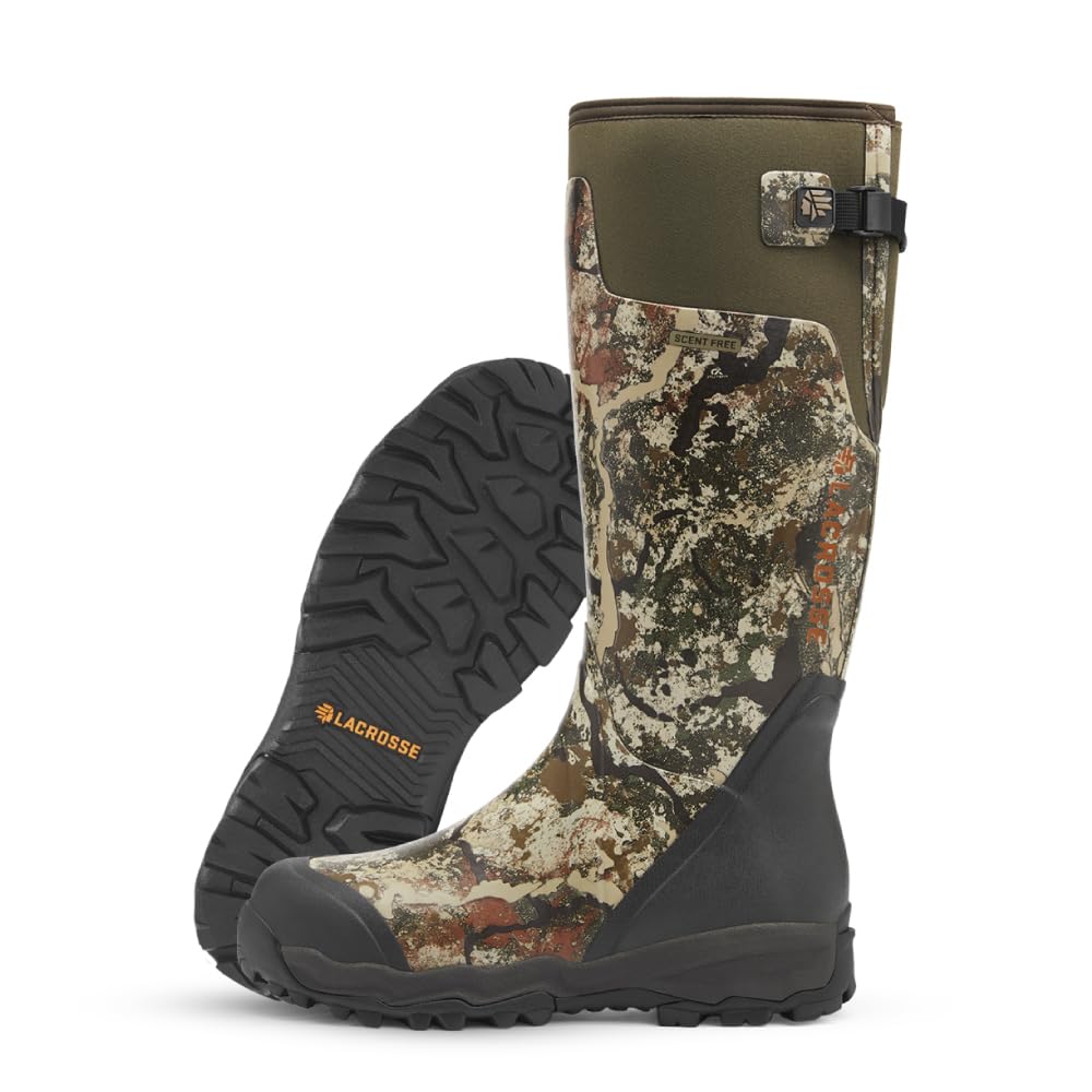 LaCrosse Alphaburly Pro 18" Hunting Boots for Men Featuring Waterproof Rubber, Adjustable Gusset, and EVA Footbed