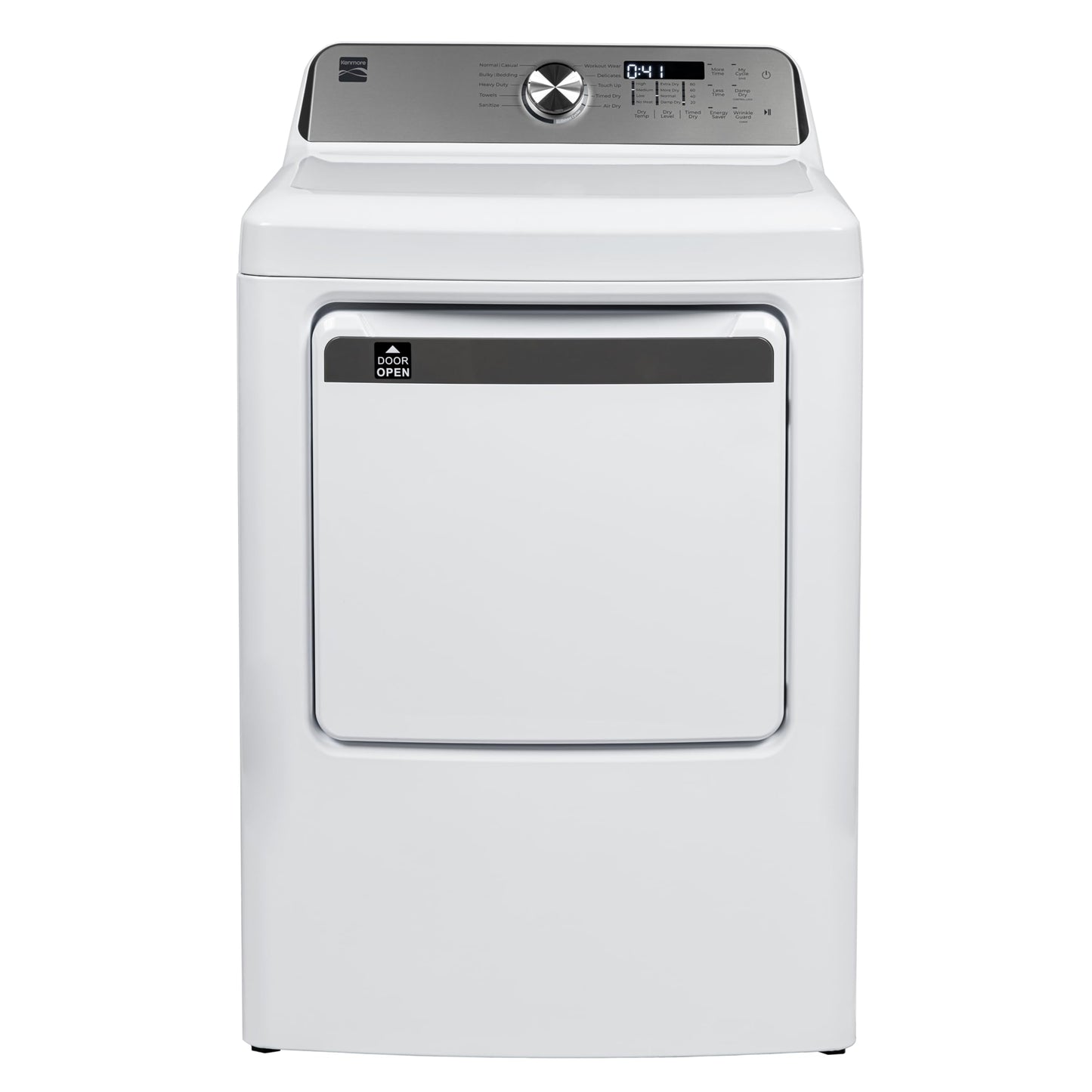 Kenmore 7.0 cu. ft. Front Load Gas Dryer-with Guard to Reduce Wrinkles & Static-Sanitize and Smart Sensor Drying-LED, White