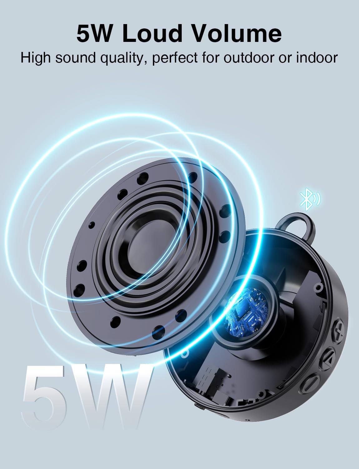 Onforu Portable Bluetooth Speaker for Bike, IP65 Waterproof Mini Outdoor Shower Travel Speakers, Bike Accessories Wireless Bicycle Speaker with Loud Sound for Riding, Ideal Gift