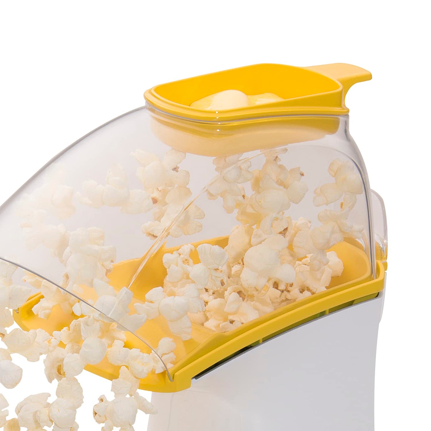 Presto 04820 Poplite Hot Air Popcorn Popper - Built-In Measuring Cup + Melts Butter, Easy to Clean, Built-In Cord Wrap, 18 Cups, Yellow