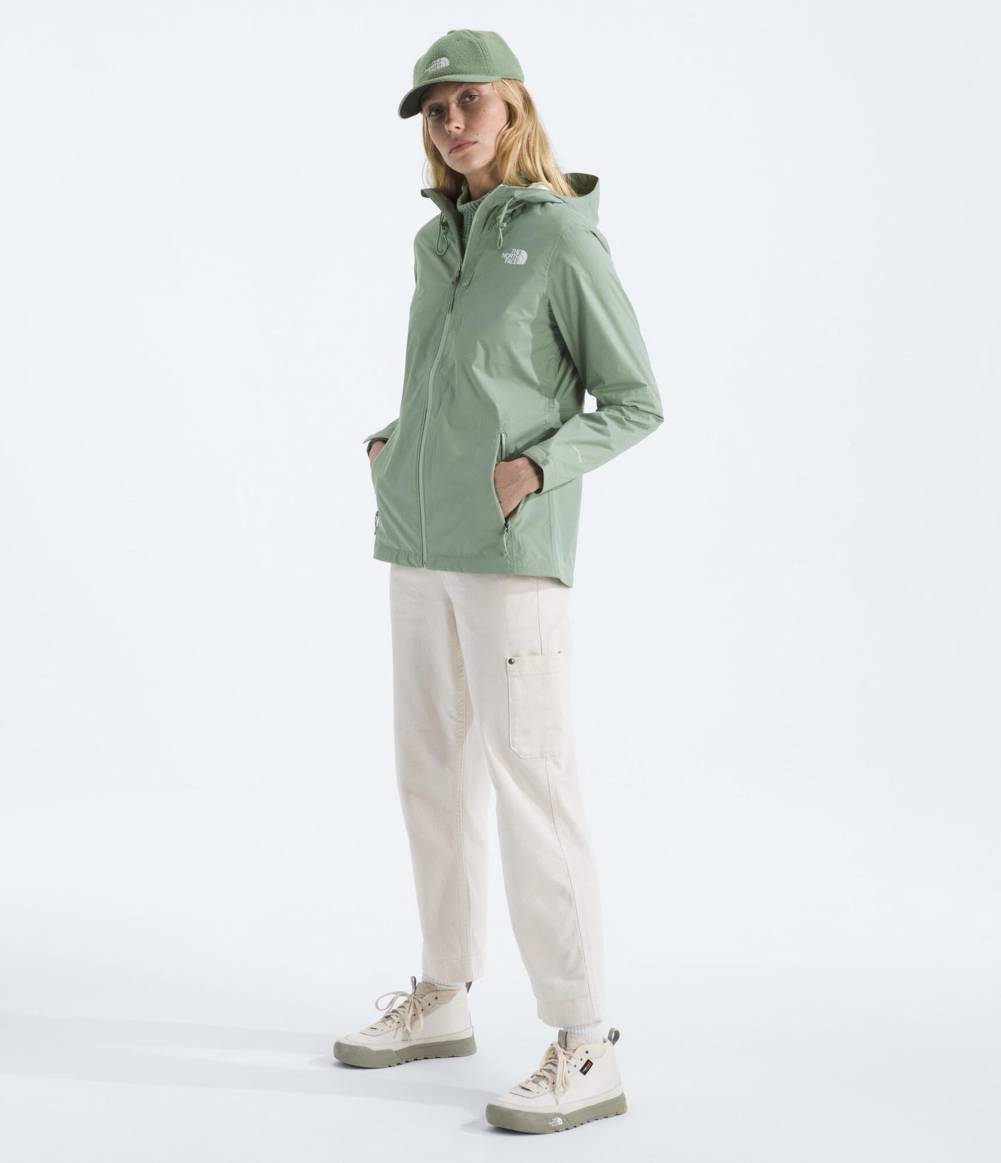 THE NORTH FACE Women's Alta Vista Rain Jacket | 3 Piece Hood With Adjustable Cinch-cord, Waterproof, Breathable