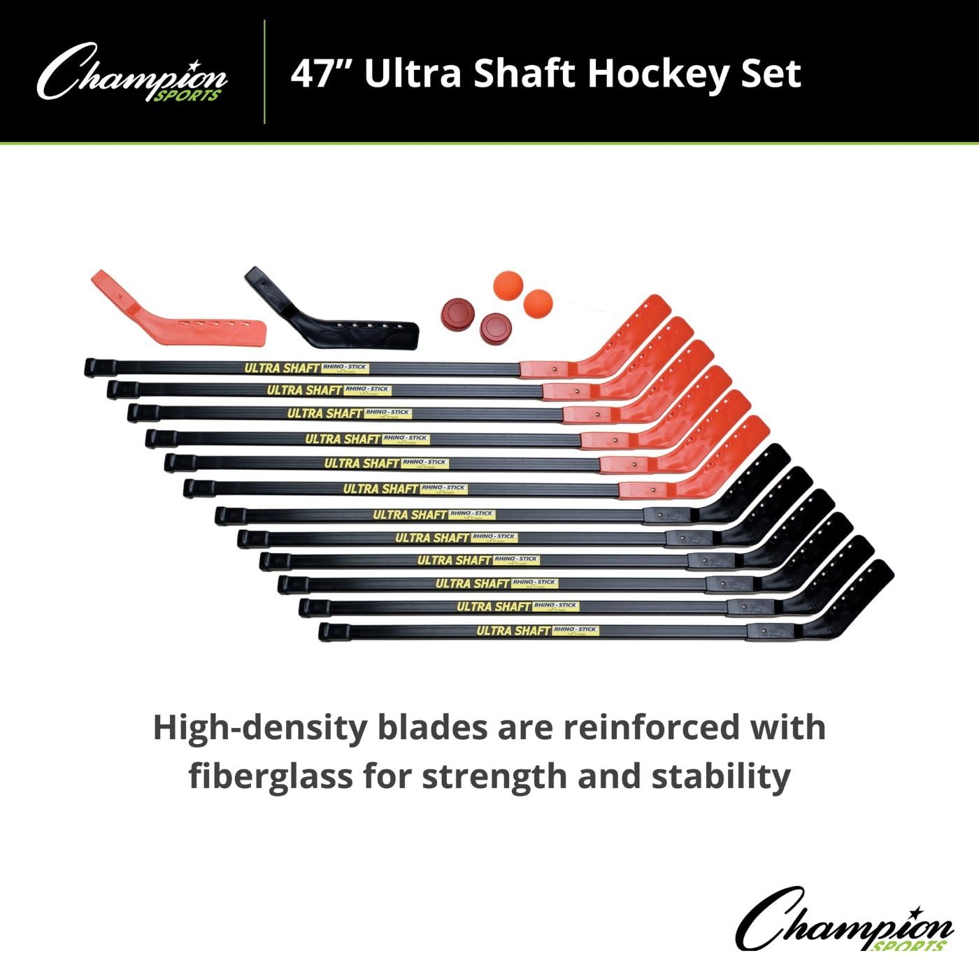 Champion Sports 47" Ultra Shaft Hockey Set