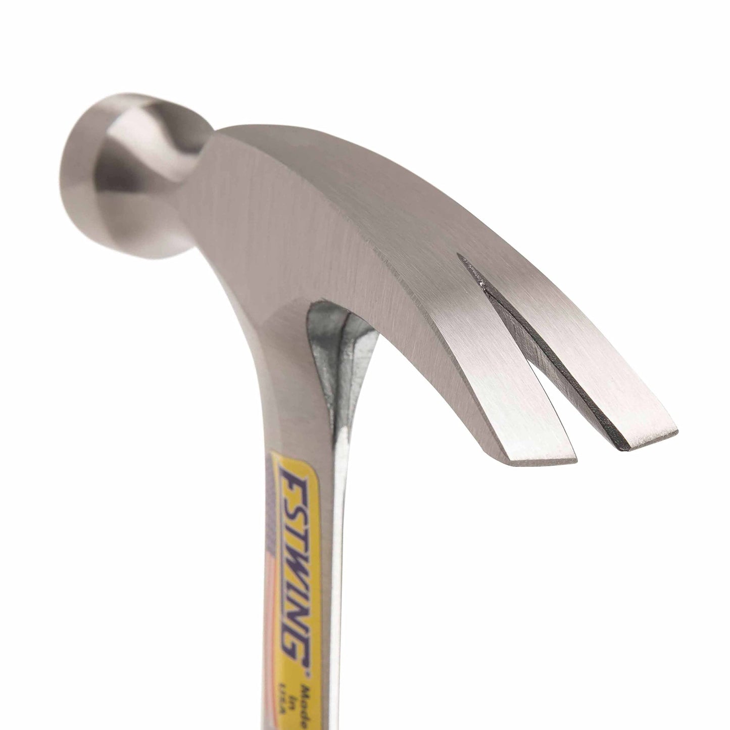 Estwing Hammer - 20 oz Straight Rip Claw with Smooth Face & Genuine Leather Grip - E20S