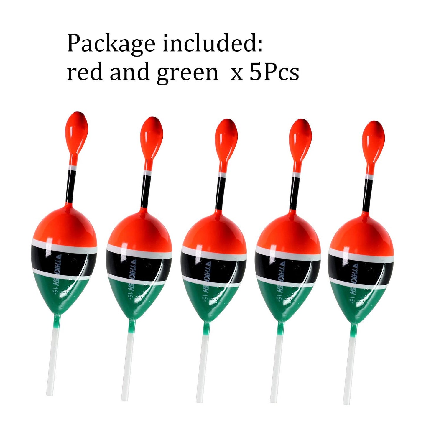 THKFISH Fishing Floats Bobbers Slide Floats Balsa Fishing Bobber Slip Bobbers for Crappie Panfish Trout Bass (1/2oz 2"x5.28") (1/6 1.6"x4.8") 5Pcs