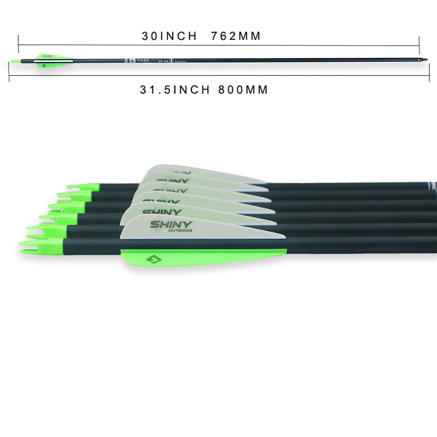 30Inch Carbon Arrow Practice Hunting Arrows with Removable Tips for Compound & Recurve Bow(Pack of 12)