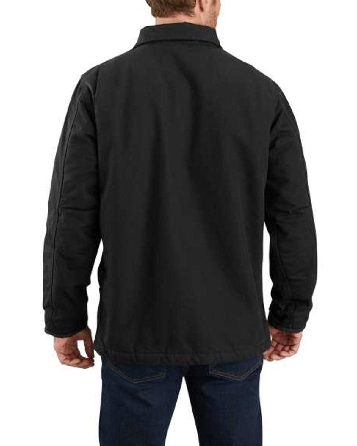 Carhartt Men's Loose Fit Washed Duck Sherpa-Lined Coat