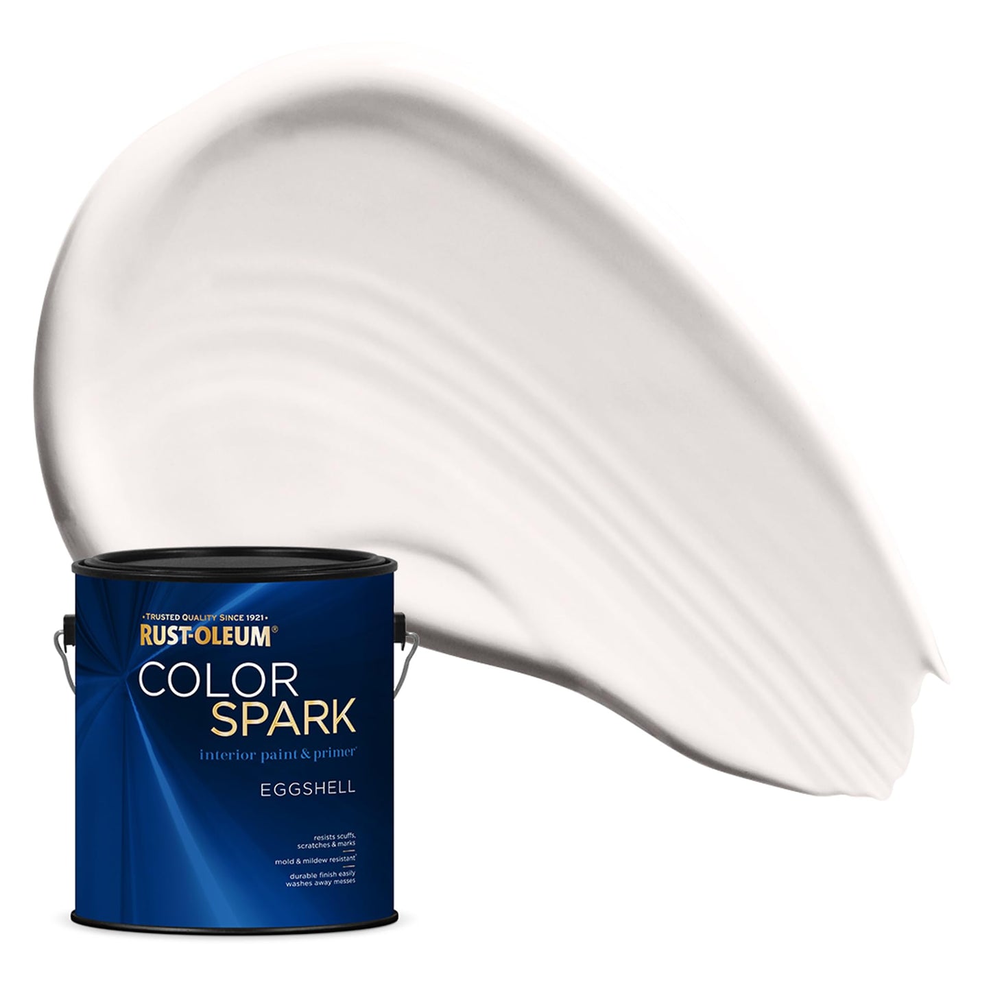 Rust-Oleum Color Spark Interior Paint and Primer in One, Eggshell, Black, 1 Gallon