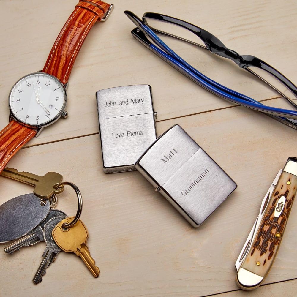 Zippo 200 Classic Brushed Chrome Pocket Lighter