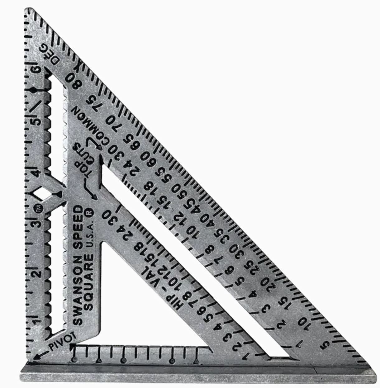 SWANSON Tool Co S0101 7 Inch Speed Square, Blue