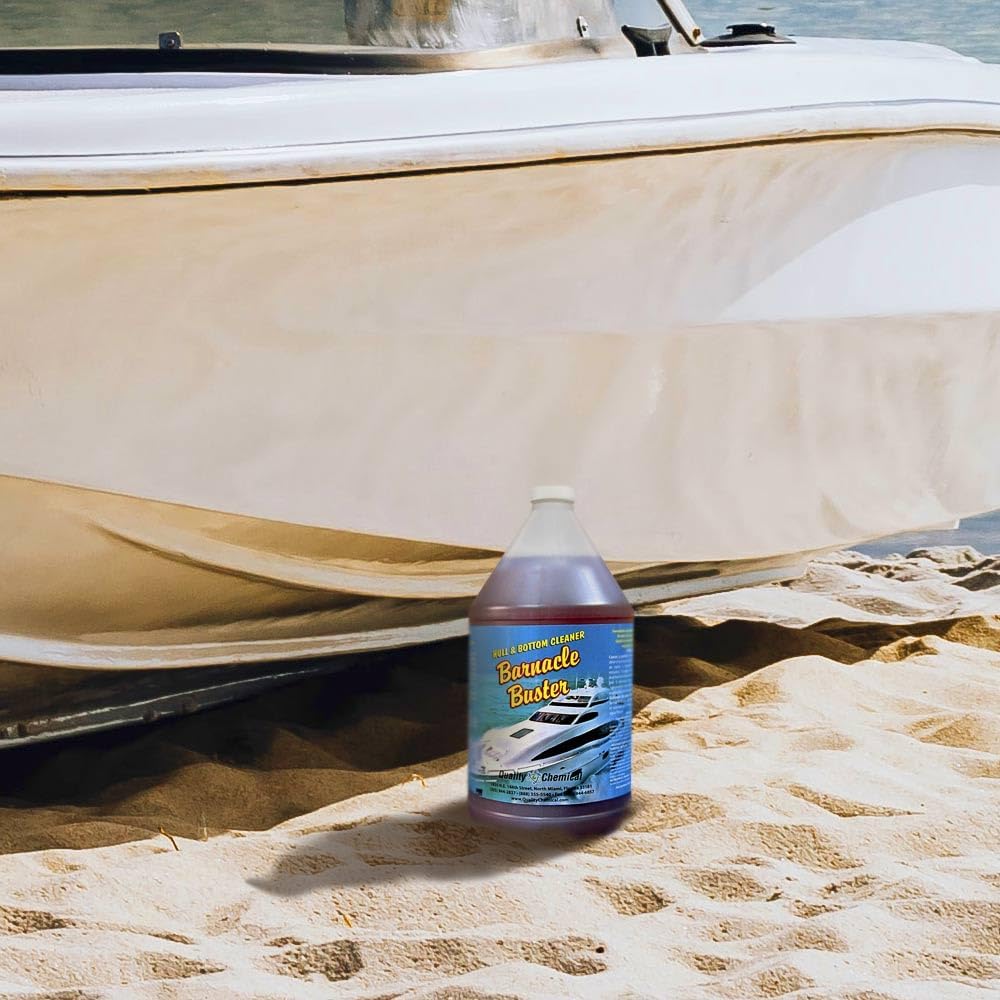 Quality Chemical Barnacle Buster Hull Cleaner for Boats - On/Off Boat Hull Cleaner - Boat Bottom - Star Cleaning Performance - 128 oz (Pack of 1)