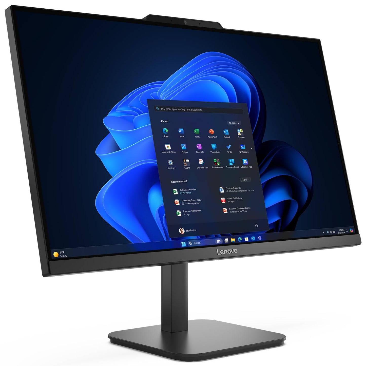 Lenovo 24 23.8" FHD All-in-One Desktop Computer for Home Office, Intel 4-Core Processor (Beats i3-1110G4), 32GB DDR4 RAM, 1TB PCIe SSD, WiFi 6, Bluetooth, Business AIO, Windows 11 Pro, Vent-Hear