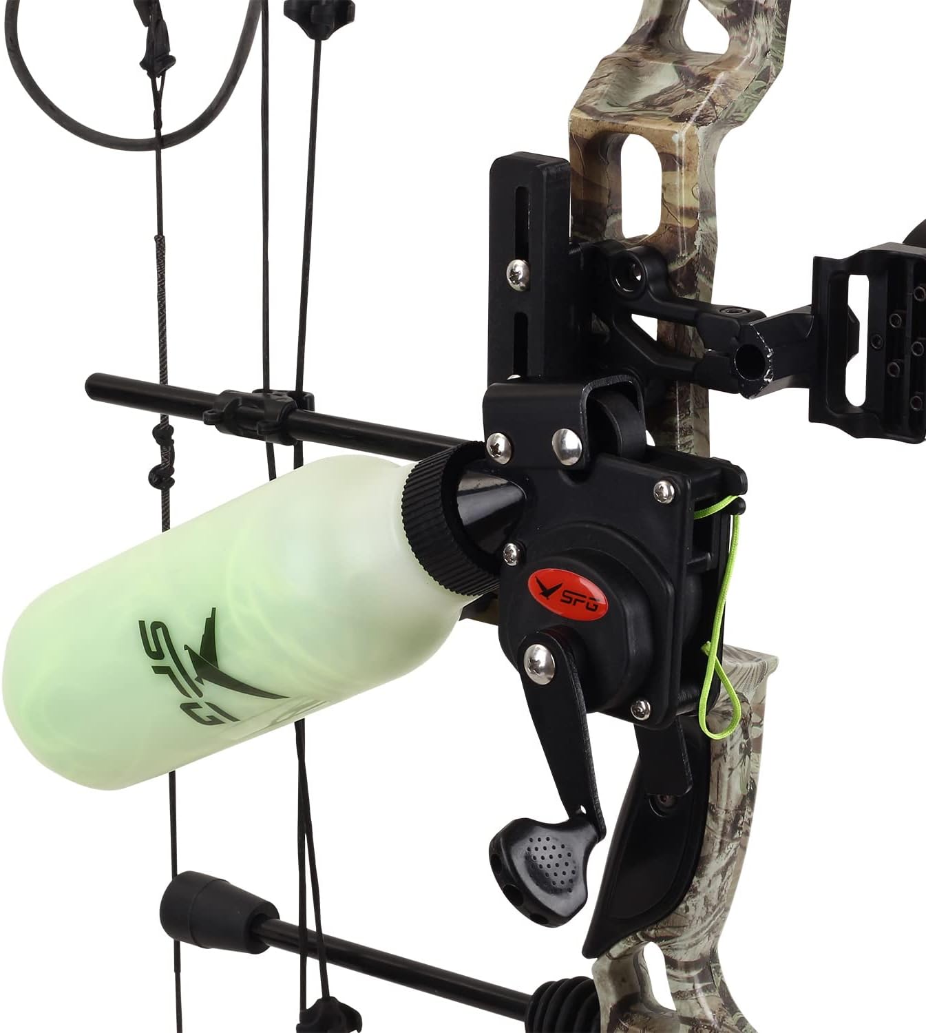 Archery Bowfishing Reel Hunting Bow Fishing Reel with 40m Fishing Rope for Compound and Recurve Bow
