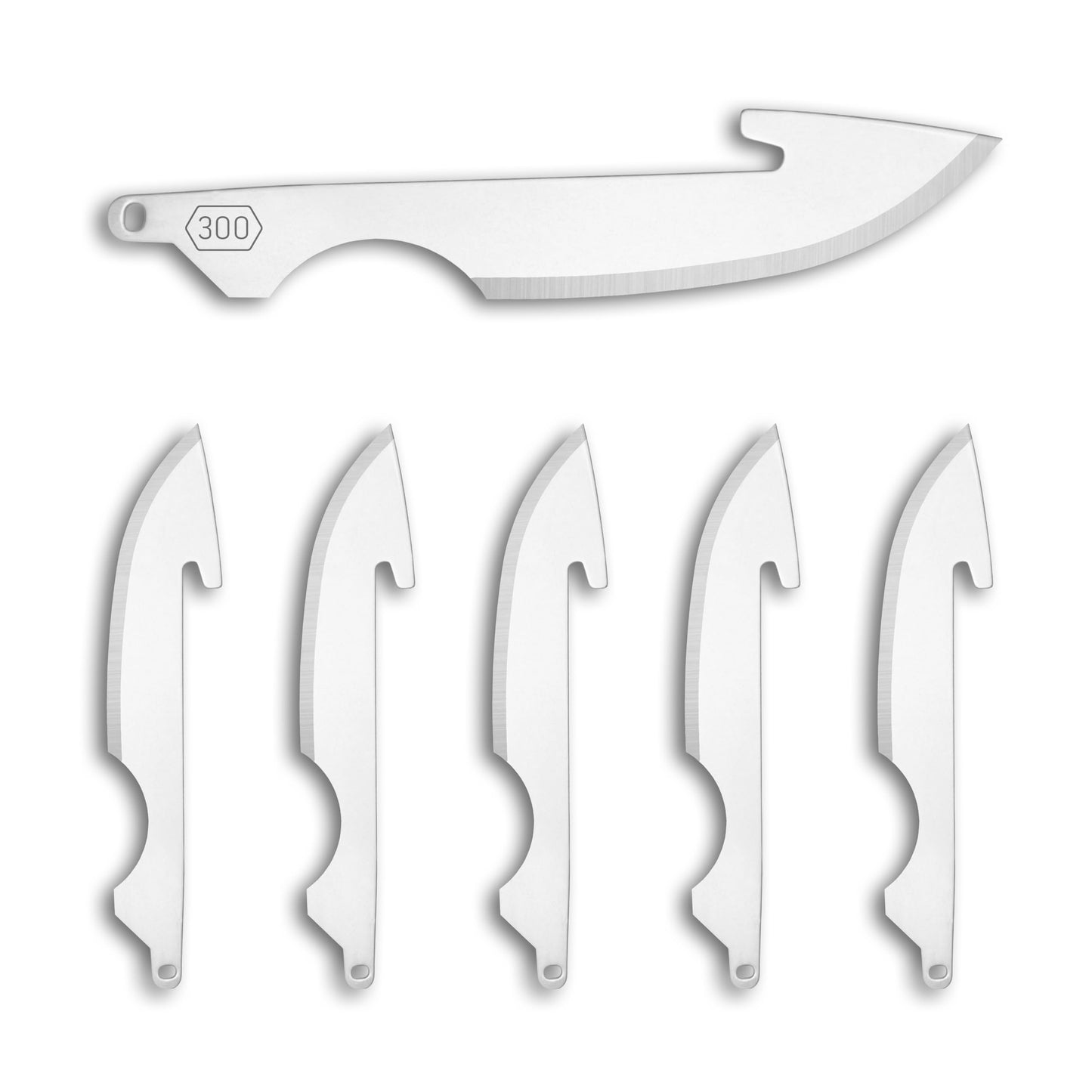 OUTDOOR EDGE 3.5" RazorSafe Replacement Sharp-Point Knife Blades, 24 Piece Value Pack
