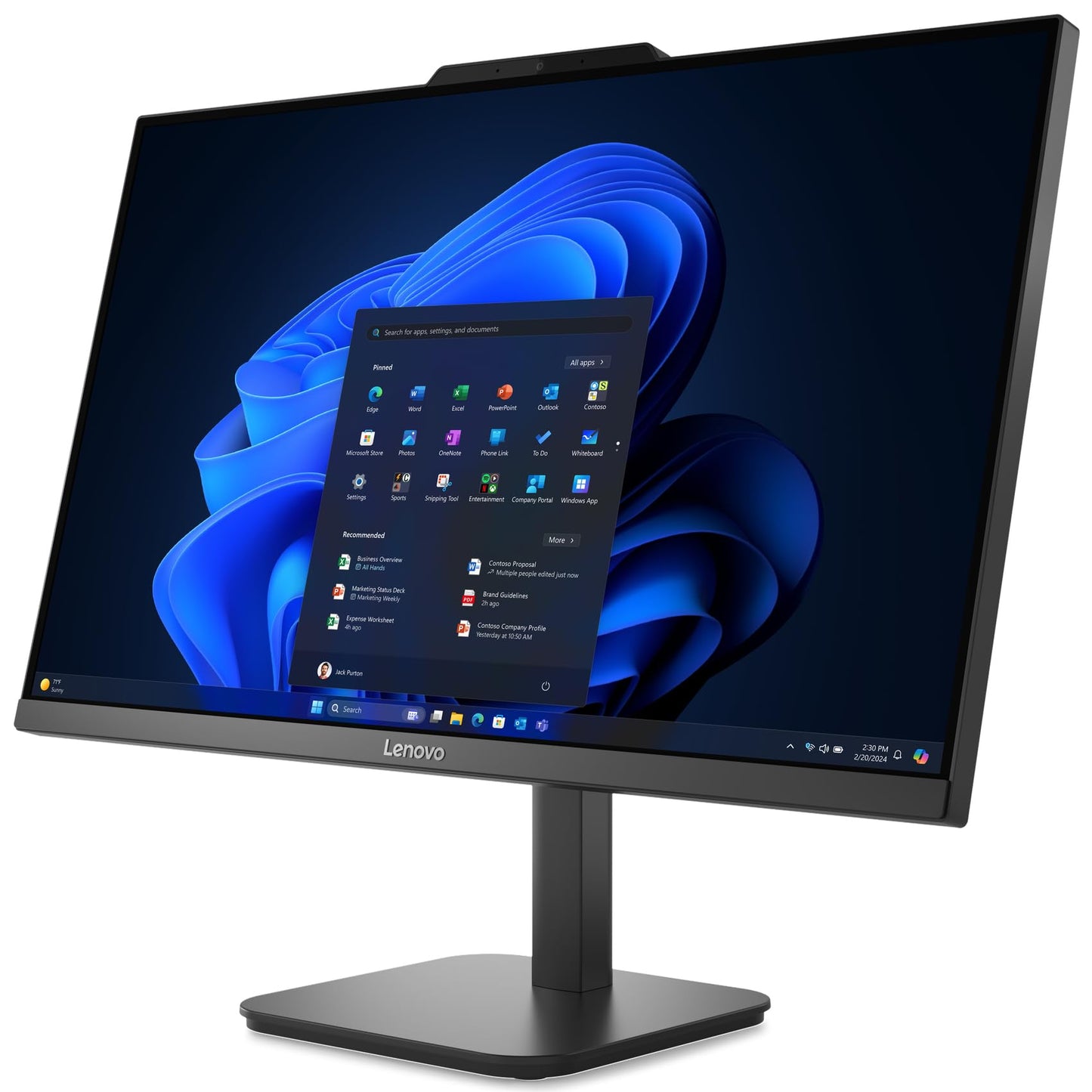 Lenovo 24 23.8" FHD All-in-One Desktop Computer for Home Office, Intel 4-Core Processor (Beats i3-1110G4), 32GB DDR4 RAM, 1TB PCIe SSD, WiFi 6, Bluetooth, Business AIO, Windows 11 Pro, Vent-Hear